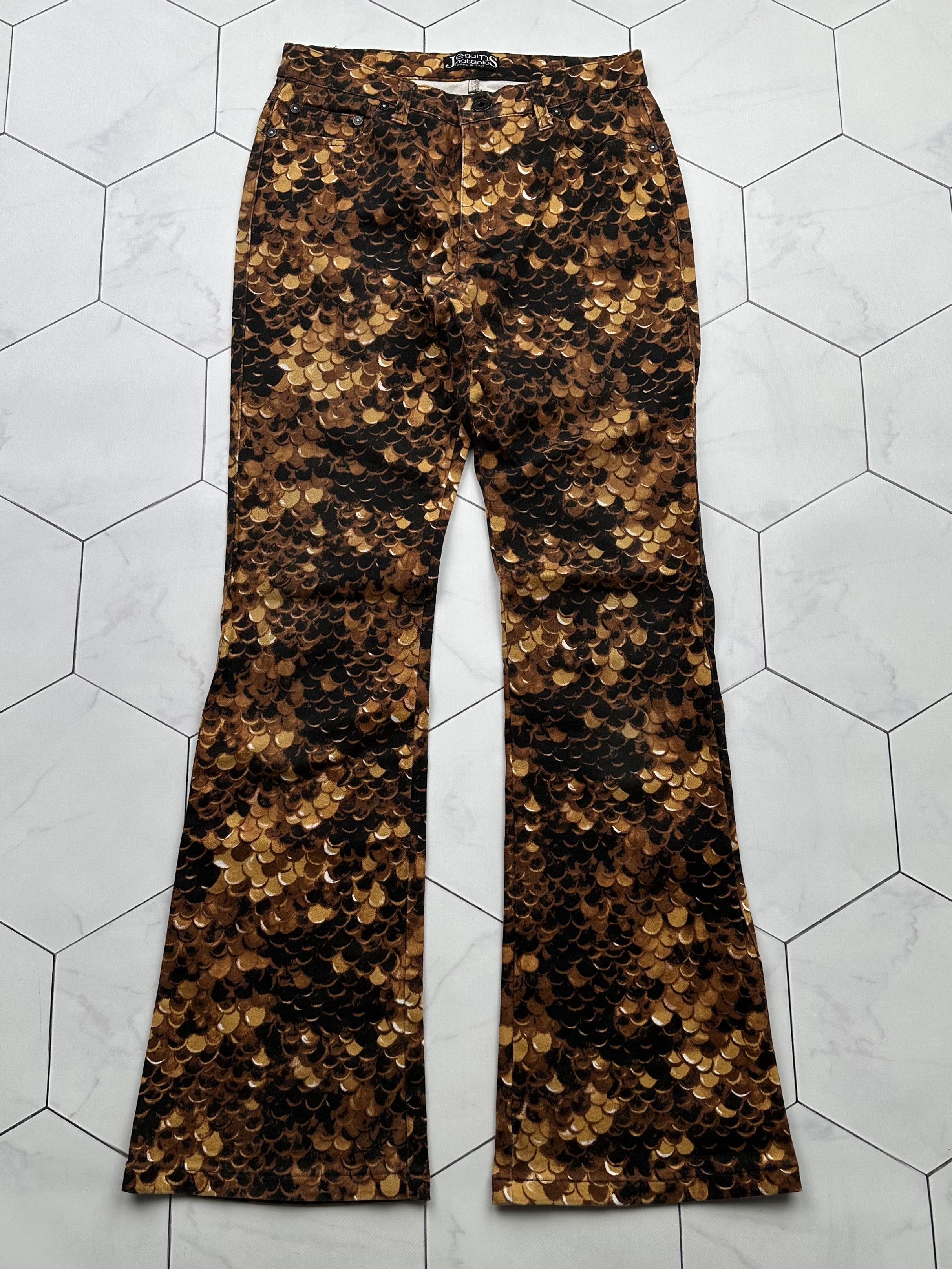image of Avant Garde x Vintage Printed Flare Pants, Women's (Size 28)
