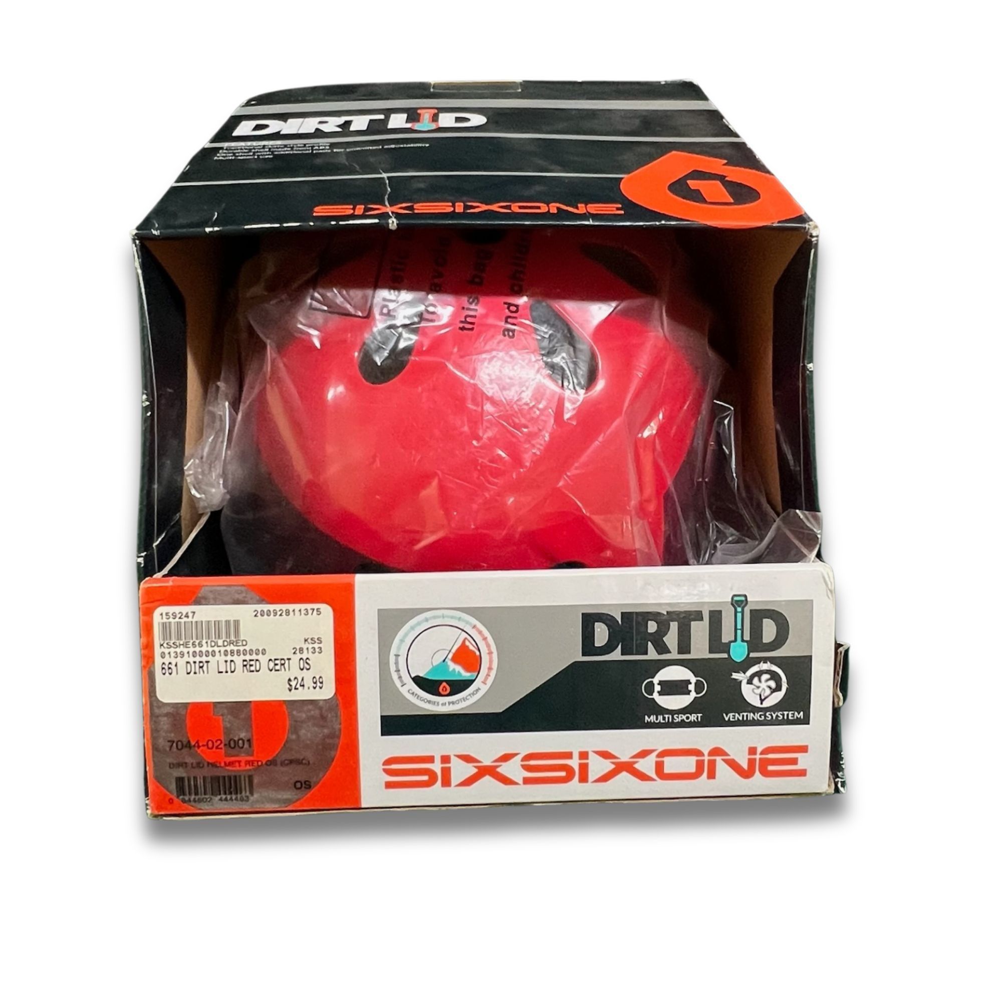 Other Sixsixone Dirt Lid Multi-Sport Helmet In Red With Venting Sy Size ONE SIZE - 2 Thumbnail