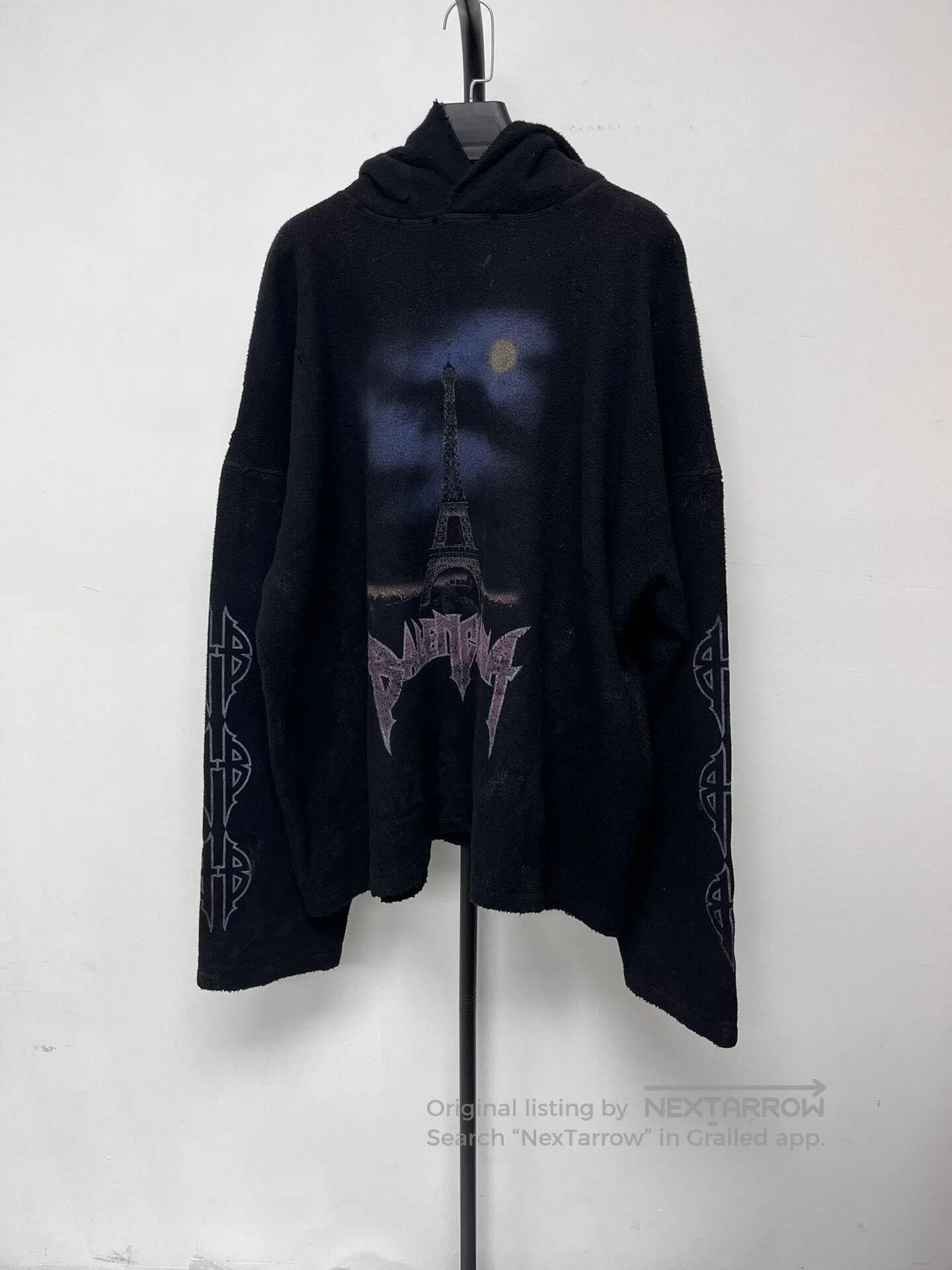 Balenciaga black balenciaga hoodie with moon pattern. Size US M / EU 48-50 / 2 - 1 Thumbnail
