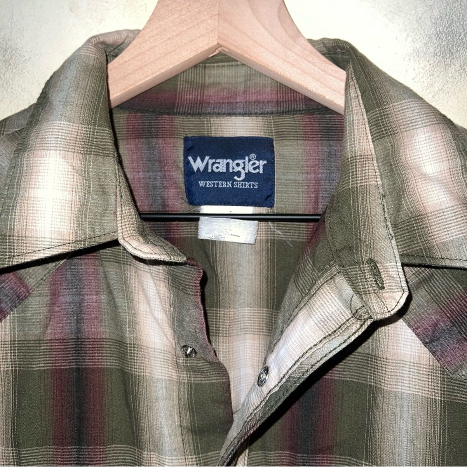 Wrangler VNTG WRANGLER plaid pearl snap western shirt M Size US M / EU 48-50 / 2 - 6 Thumbnail