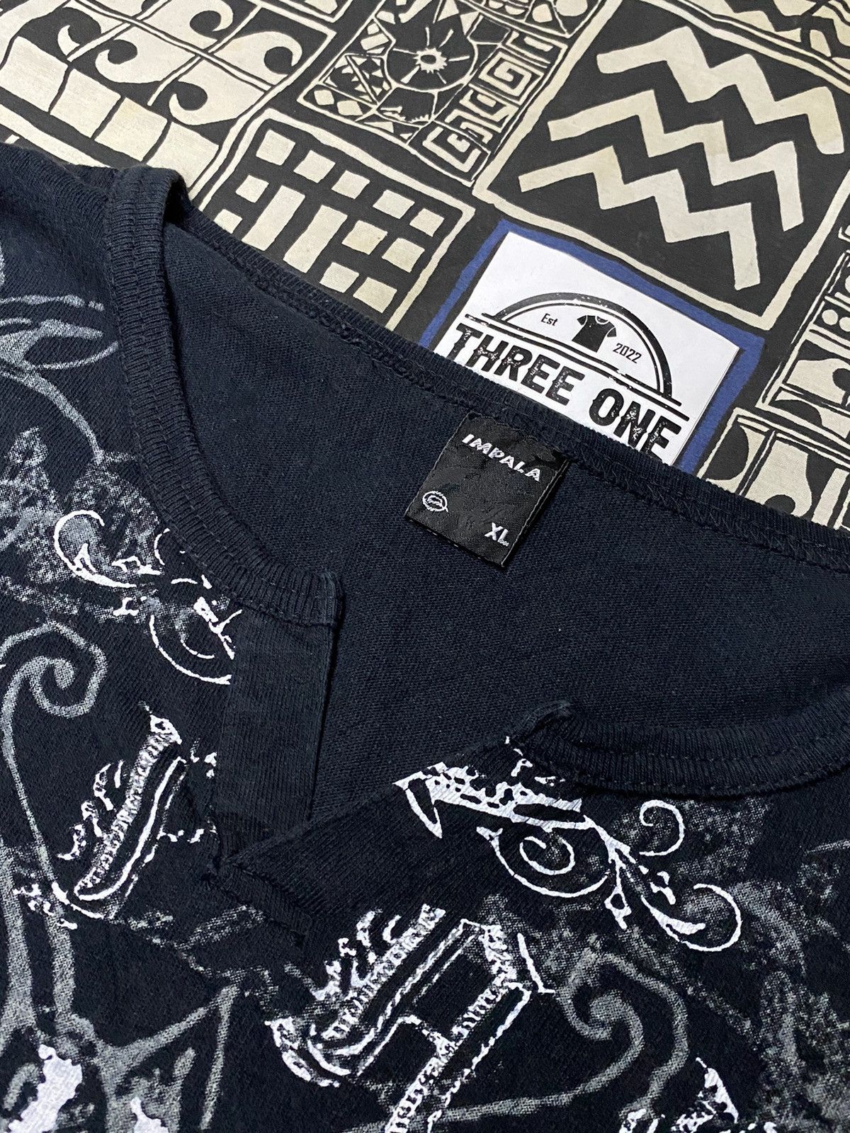 If Six Was Nine × Japanese Brand Impala Poem Cross Tribal Longsleeve T shirt Size US XL / EU 56 / 4 - 4 Thumbnail