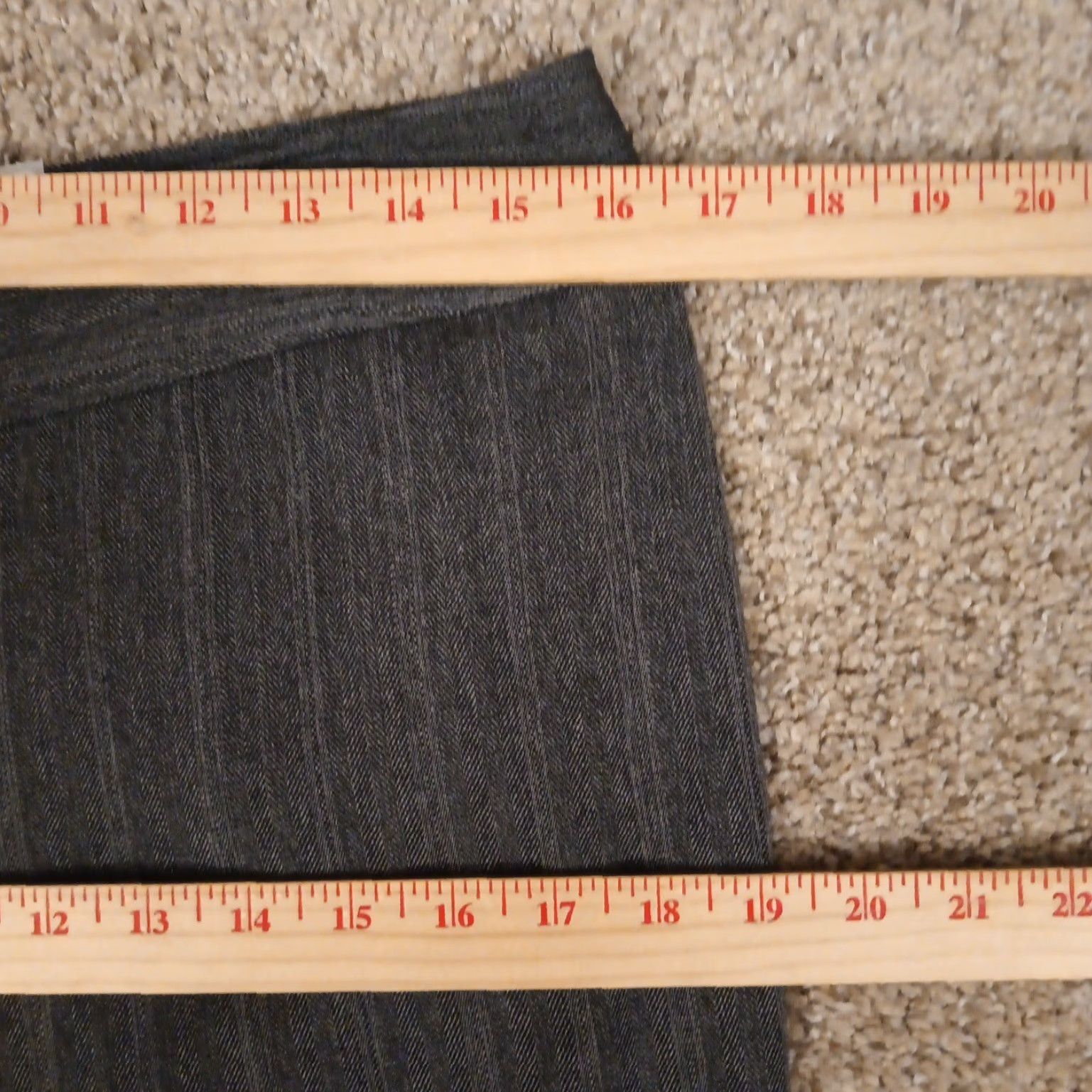 Vintage Chico's Dress Pants Womens 0.5 Gray Herringbone Flat Front 32x32 Mid Rise Pants Women) Size 25" / US 0 / IT 36 - 3 Thumbnail