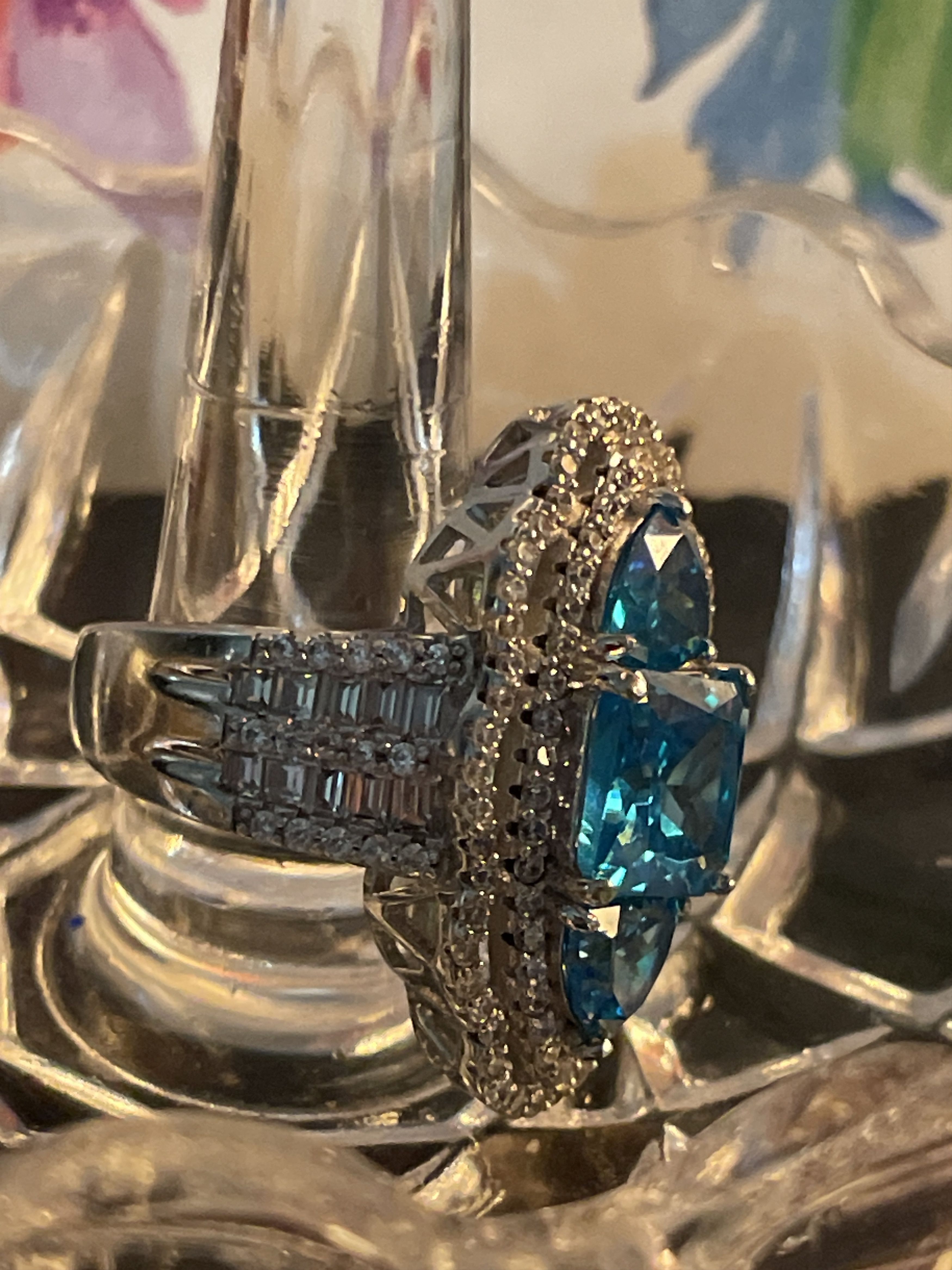 Other Aquamarine ring Size ONE SIZE - 2 Thumbnail