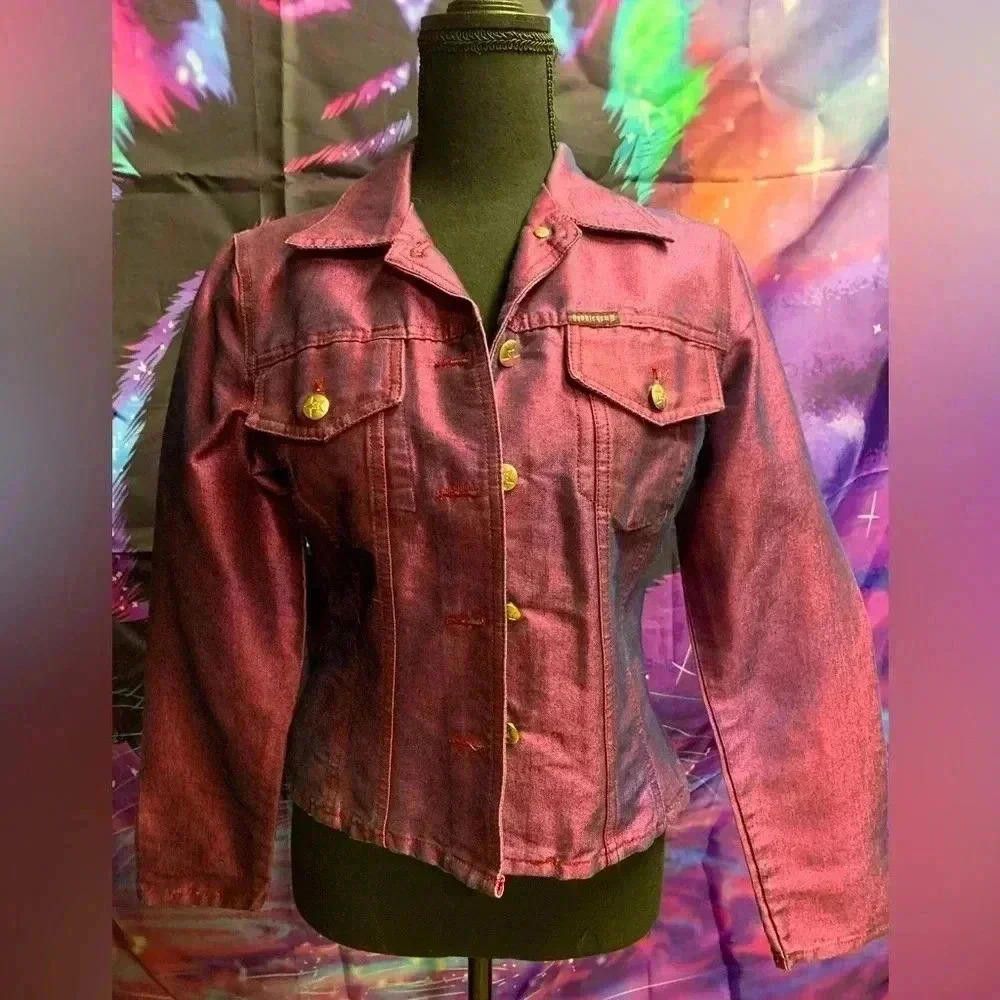 Designer Bubblegum Vintage Denim Jacket - Purple - Small Size S / US 4 / IT 40 - 1 Thumbnail