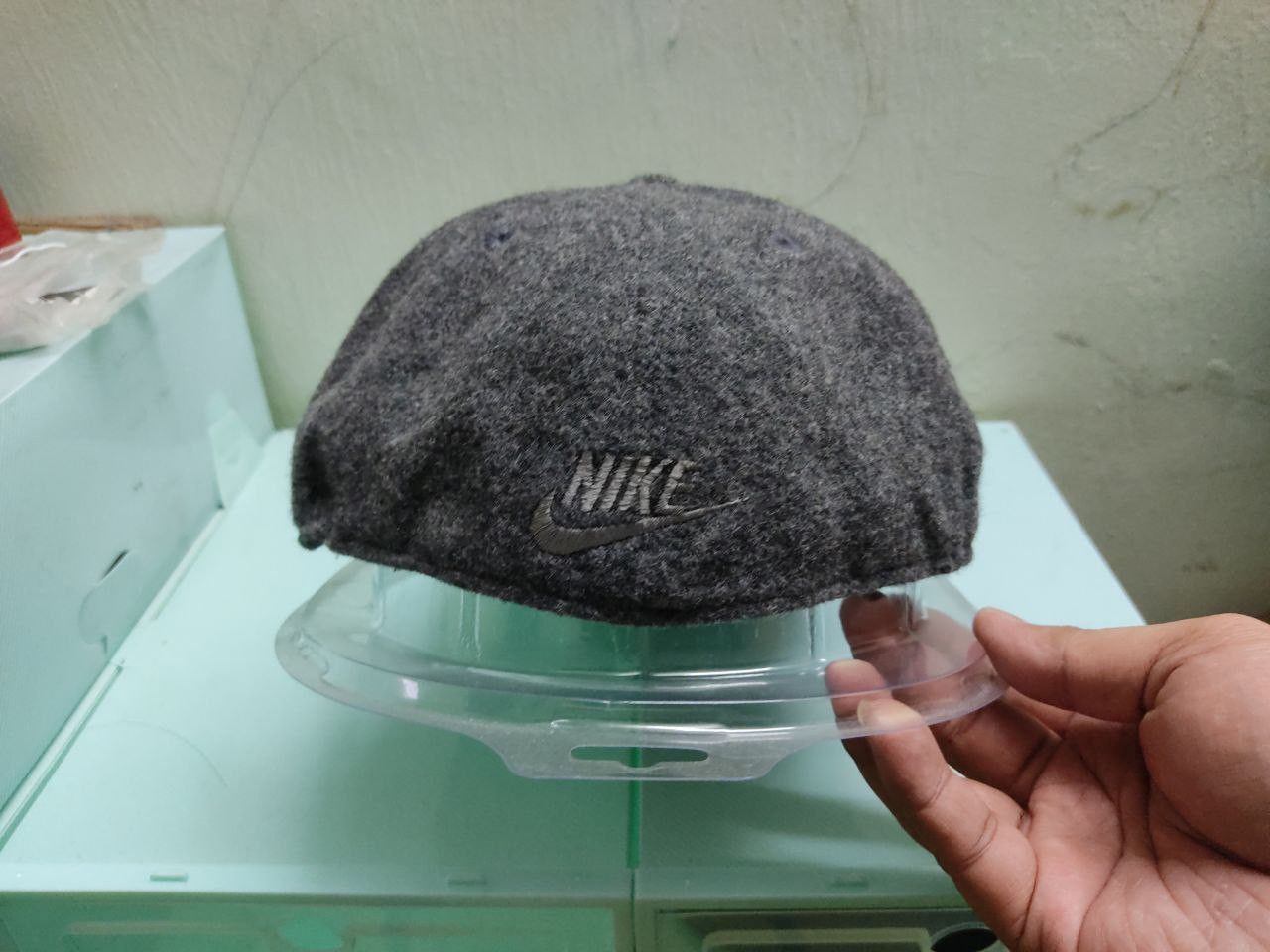 Nike × Vintage Vintage 90s Nike Circle Wing Swoosh Unstructured Panels Size ONE SIZE - 3 Thumbnail