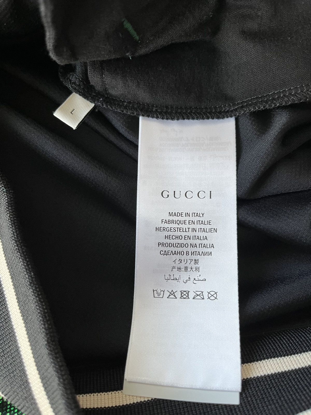 $4k Value Super Runway Gucci Glitter Laminated Track Jacket
