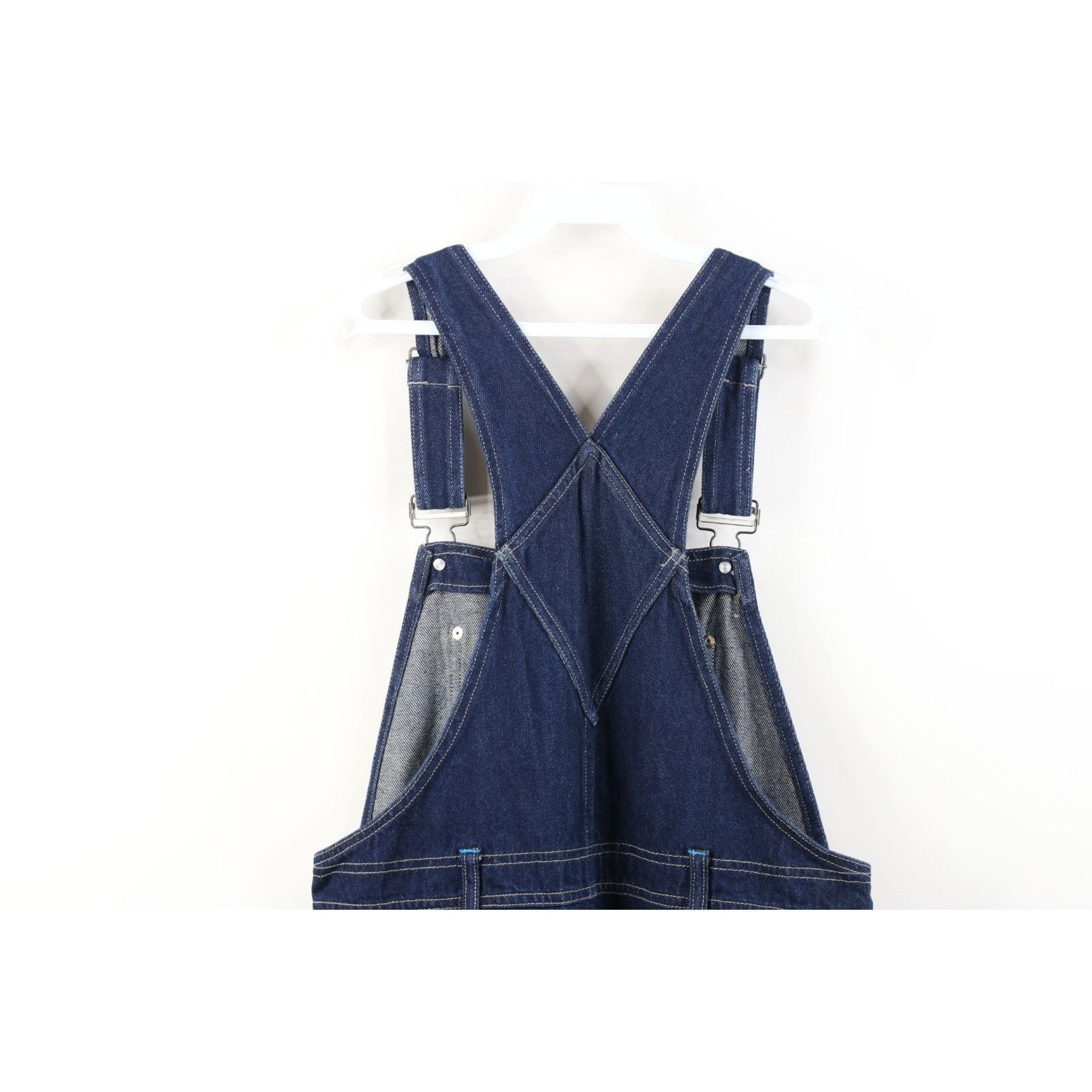 Vintage Vintage Y2K Streetwear Babydoll Wide Leg Denim Overalls Size 28" / US 6 / IT 42 - 16 Thumbnail