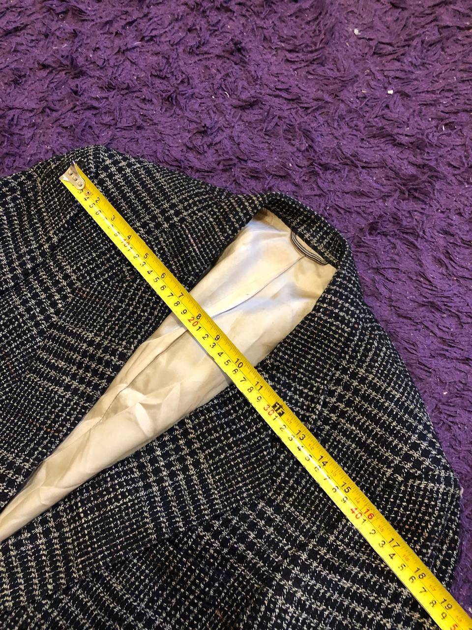Christian Dior Monsieur VINTAGE CHRISTIAN DIOR Wool Slim Fit Checked Jacket Size 40L - 13 Thumbnail