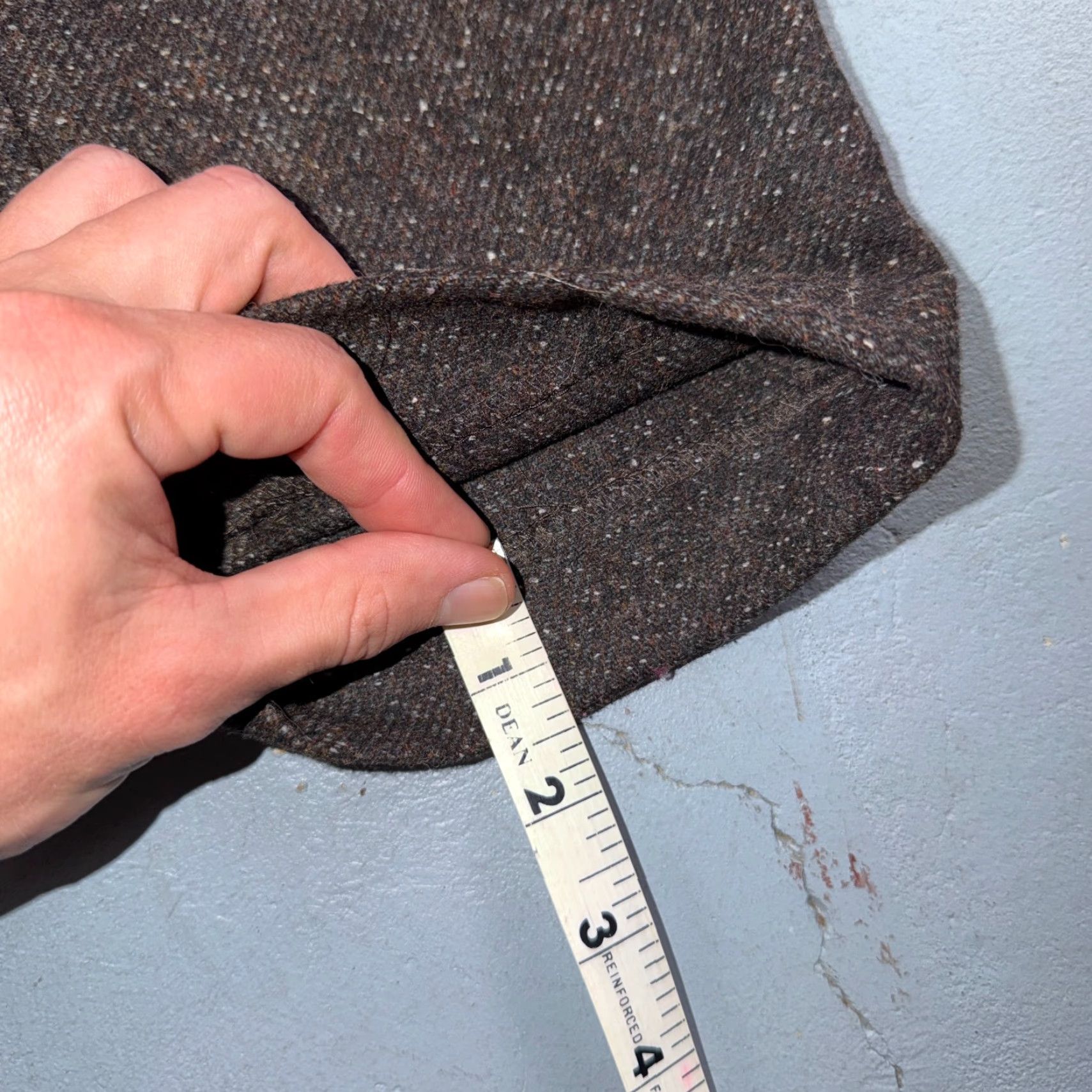 Gap David Hart x GAP Sport Coat Jacket Brown Tweed Wool Silk 2PC 40 Regular Mens Notch Lapel 2-Button 3-Button Front Vintage 30x32 Size US 40 / EU 56 - 3 Thumbnail