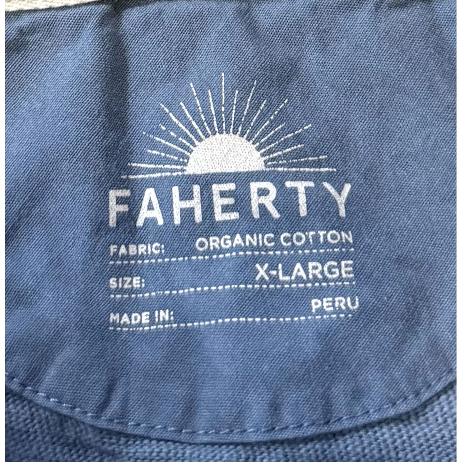 Faherty Faherty Hoodie XL Blue Horizon Surf Men’s Sunwashed Slub MKC0112-BHZ Size US XL / EU 56 / 4 - 5 Thumbnail