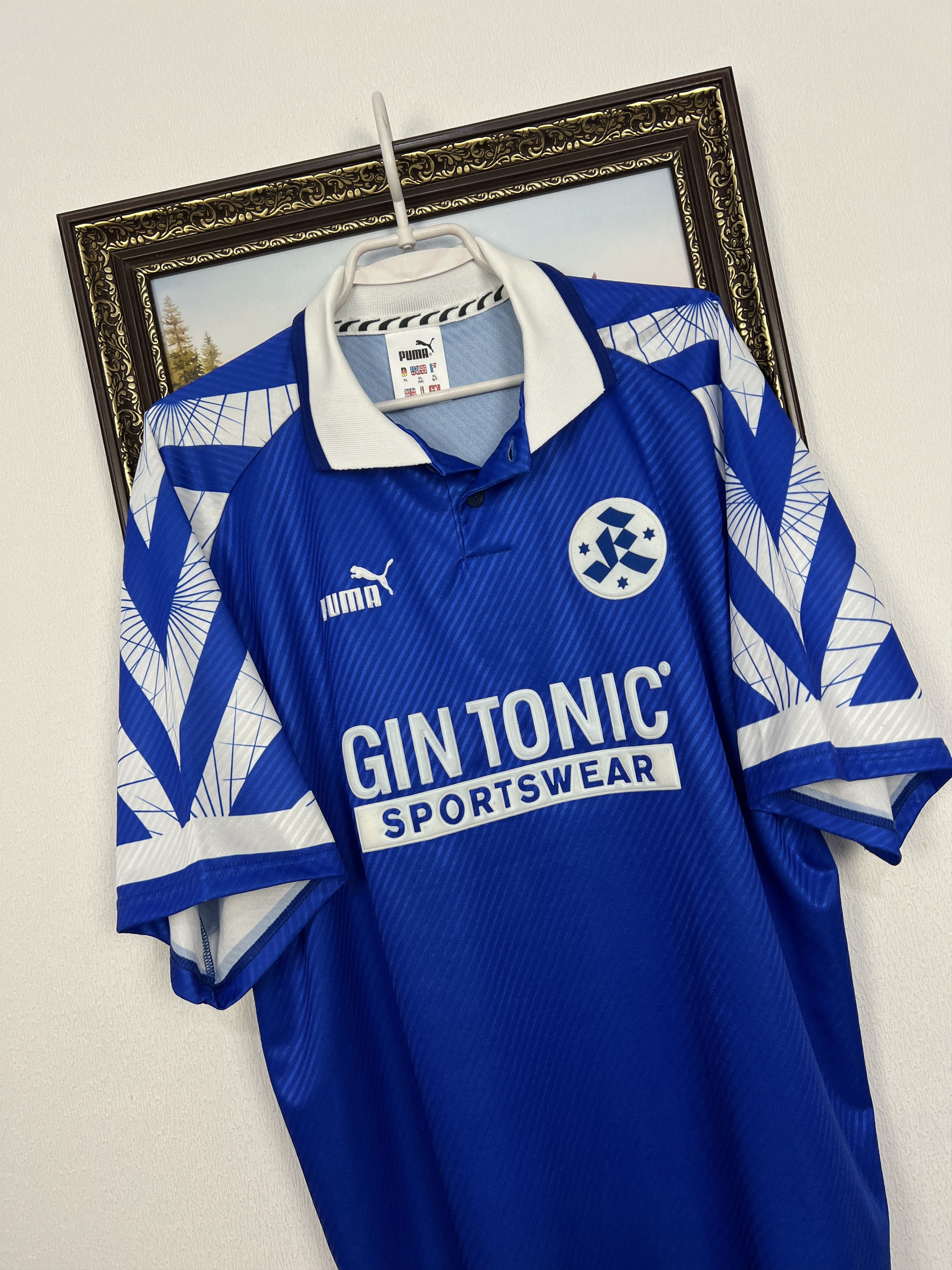 Puma SV Stuttgarter Kickers Home football shirt 1997 Soccer Puma Size US XL / EU 56 / 4 - 4 Thumbnail