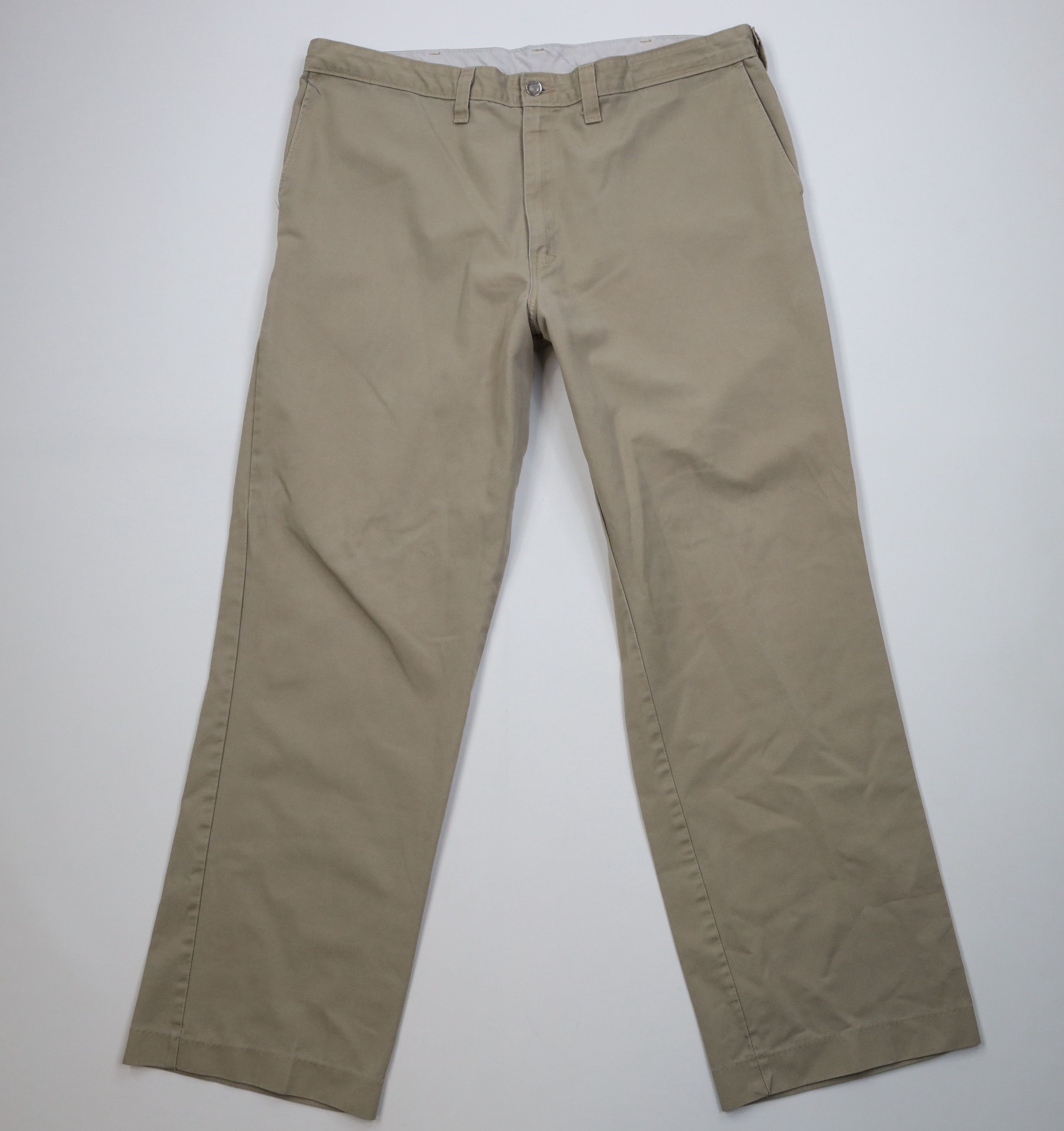 Dickies Vintage Dickies Spell Wide Leg Dungaree Pants Beige Workwear Size US 42 / EU 58 - 1 Thumbnail