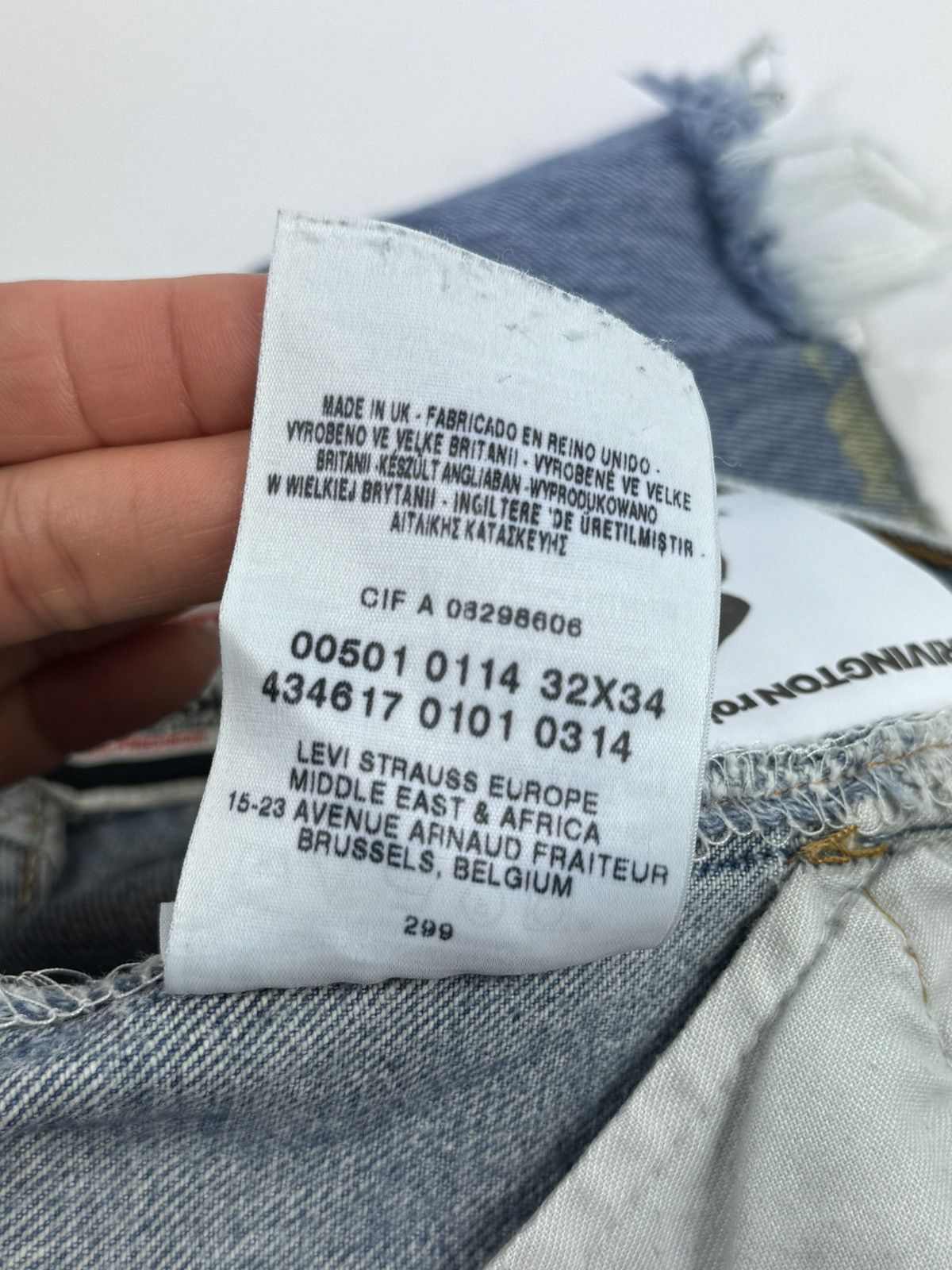 RRR-123 BAPTISM STRAIGHT LEG DENIM SHORTS Size US 32 / EU 48 - 10 Thumbnail
