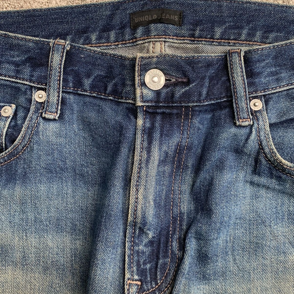 Undercover × Uniqlo Y2K Japanese Kaihara Rusty Mudwash Train Tracks Denim W33 Size US 33 - 7 Thumbnail