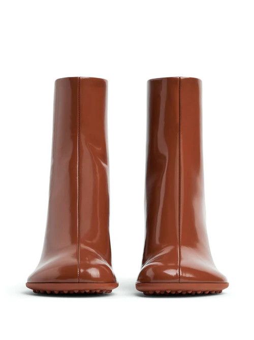 Bottega Veneta o1n1vont1225 Atomic Ankle Boots in Brown Size US 7 / IT 37 - 3 Thumbnail