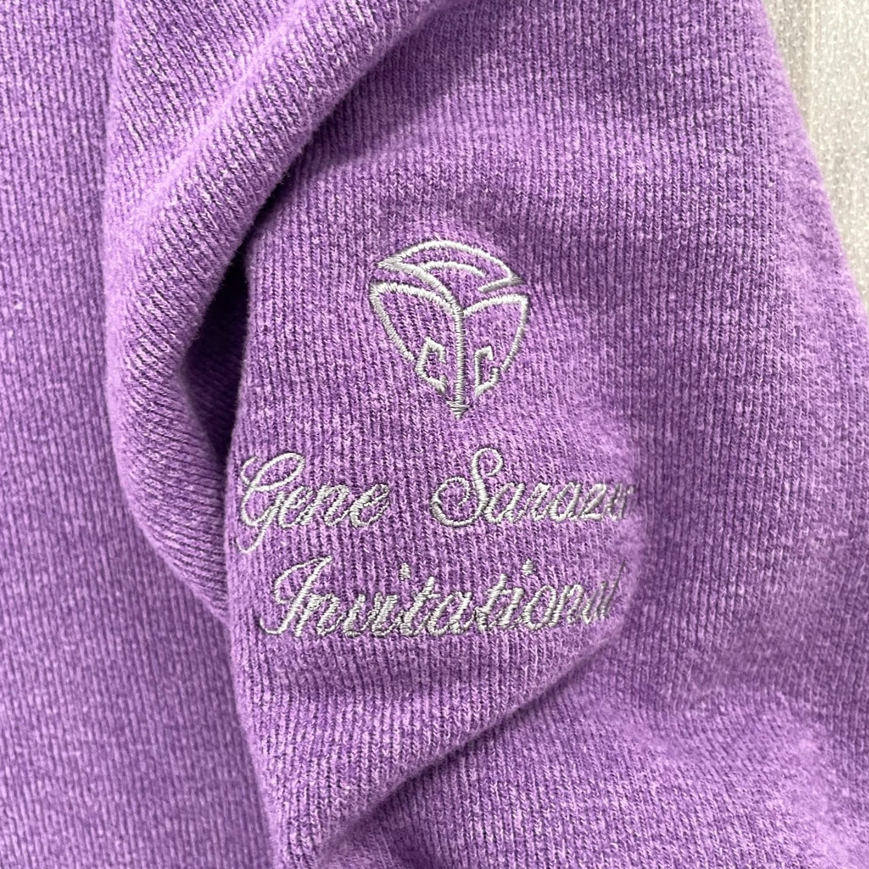 Peter Millar VINTAGE Peter Millar Sweater Adult Large Purple 1/4 Zip Golf Gene Sarazen Invitational L Mens Pullove r Size US L / EU 52-54 / 3 - 4 Thumbnail