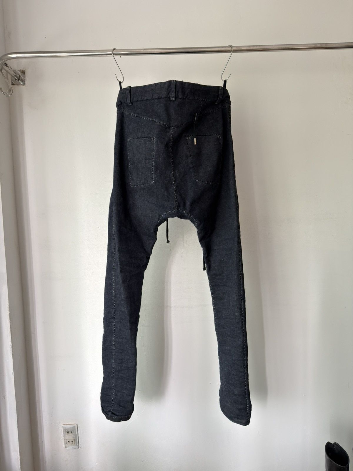Boris Bidjan Saberi Boris Bidjan Saberi PH13 HS Handstitched Denim Pants Size US 34 / EU 50 - 3 Thumbnail
