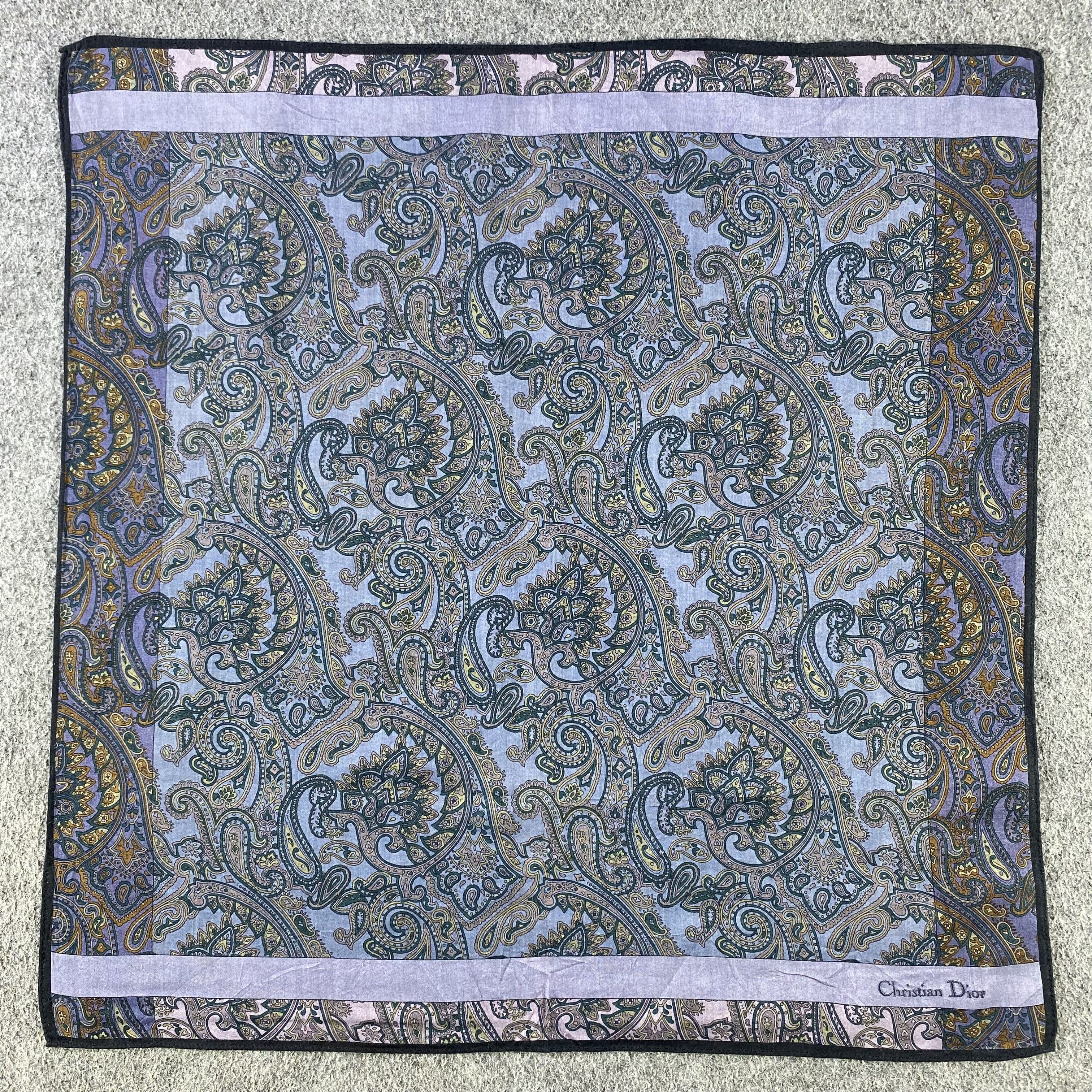 Vintage Christian Dior Handkerchief/Neckerchief/Bandana HC540 Size ONE SIZE - 1 Thumbnail