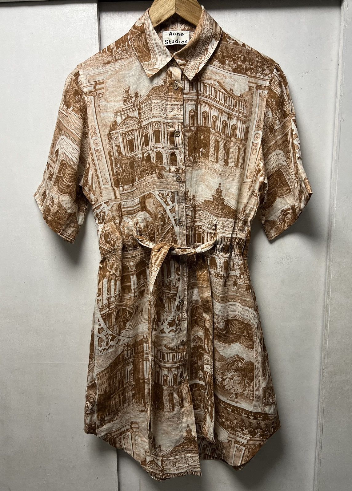 Acne Studios Acne Studios - S/S 2019 - Della Theatre Linen Dress Size XS / US 0-2 / IT 36-38 - 14 Thumbnail