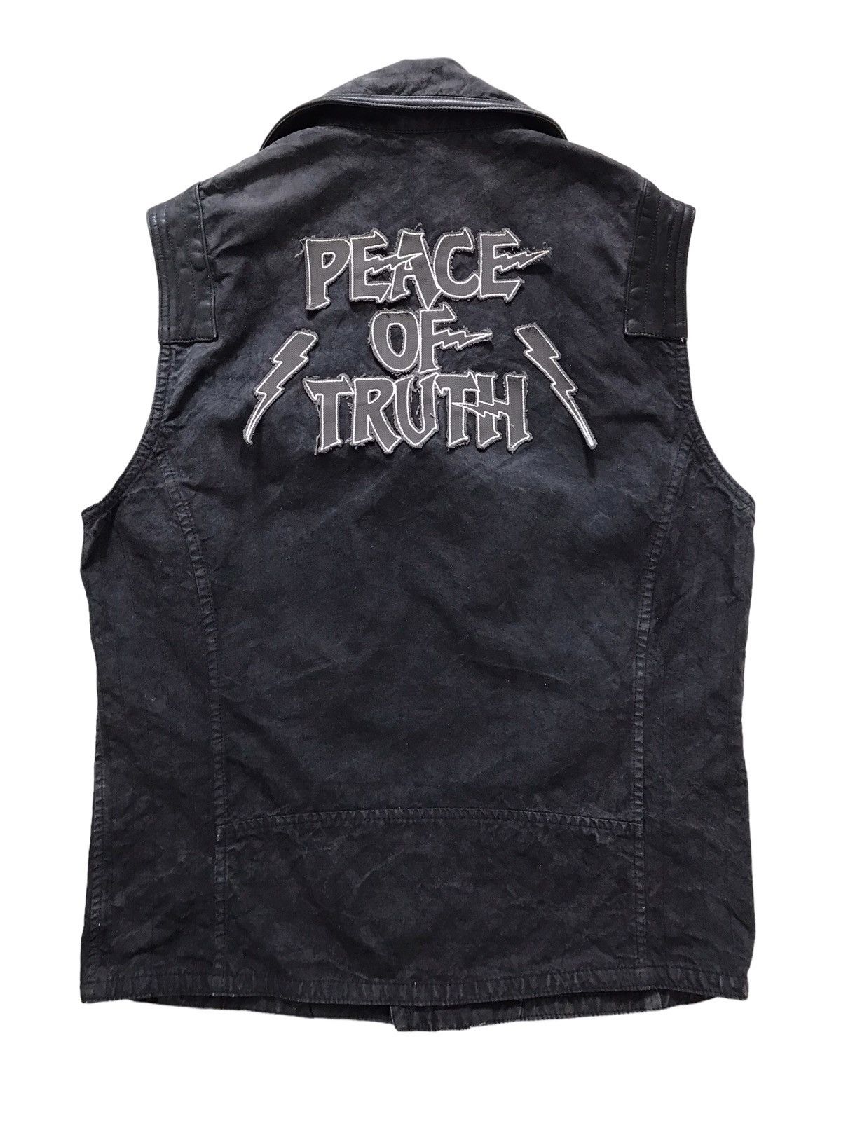 Roar ROAR Japan Peace Of Truth Faded Black With Leather Vest Size US S / EU 44-46 / 1 - 1 Thumbnail