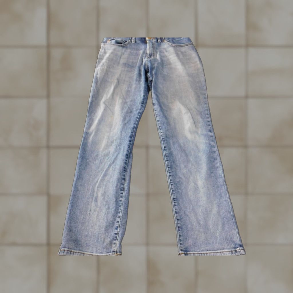 Lee Lee Jeans Mens 32x30 Blue Regular Fit Straight Leg Stretch Waist Light Wash Denim Cotton Pants Mens Regular Fashion Jeans Size US 32 / EU 48 - 1 Thumbnail