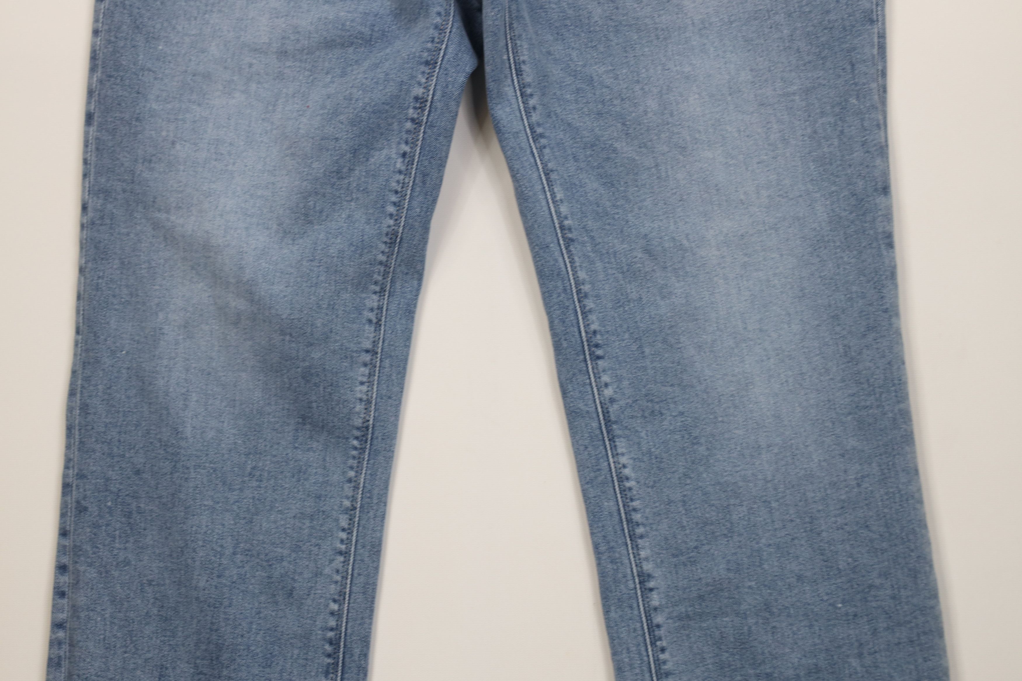 Vintage Hudson Jeans Faded Stretch Straight Leg Denim Jeans Icy Blue Size 34" / US 12 / IT 48 - 3 Thumbnail