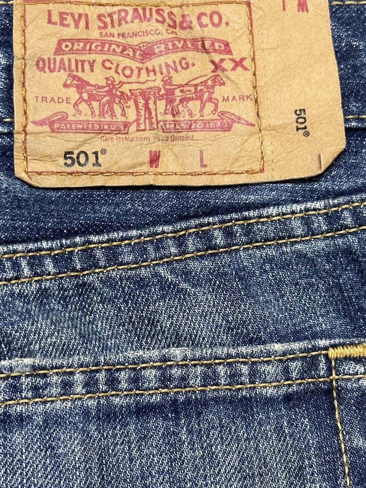 Levi's Vintage Levis 501 Classic Faded Wash Style Distress Jeans Size US 30 / EU 46 - 8 Thumbnail