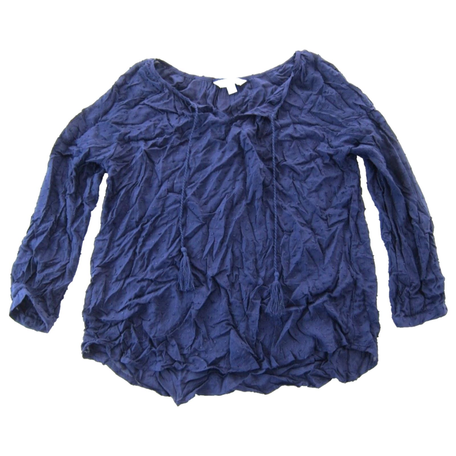 Greats NWT Great Northwest Indigo 100% Rayon Blue Long Sleeve Tunic Peasant Blouse M Size M / US 6-8 / IT 42-44 - 2 Thumbnail