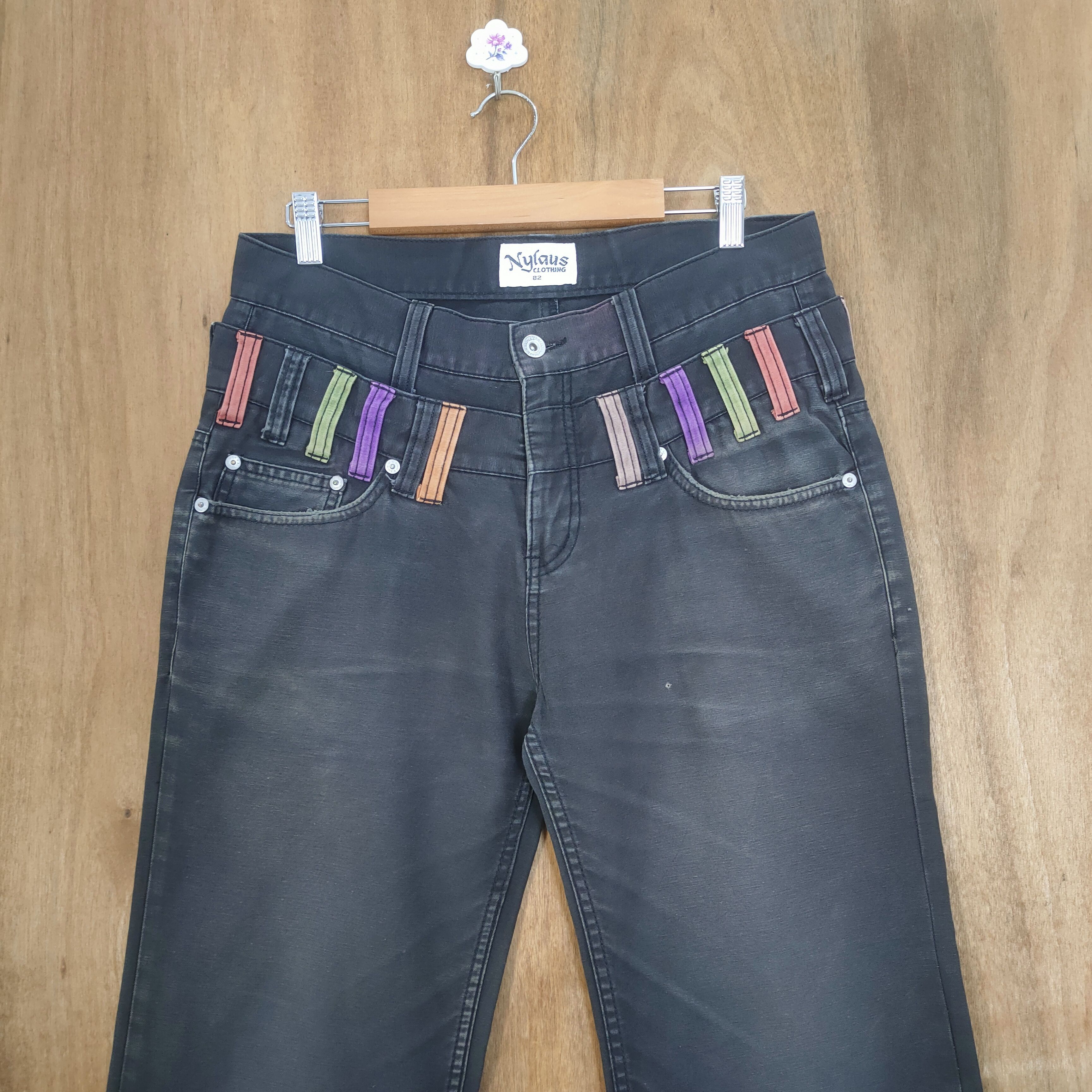 Japanese Brand DOUBLE WAIST BLACK TROUSERS PANTS Size US 32 / EU 48 - 1 Thumbnail