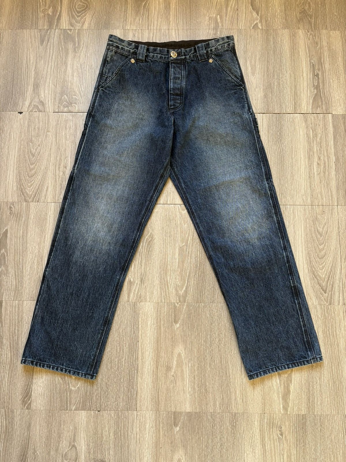 Chrome Hearts Chrome Hearts Blue Turbo Carpenters Size US 32 / EU 48 - 1 Thumbnail
