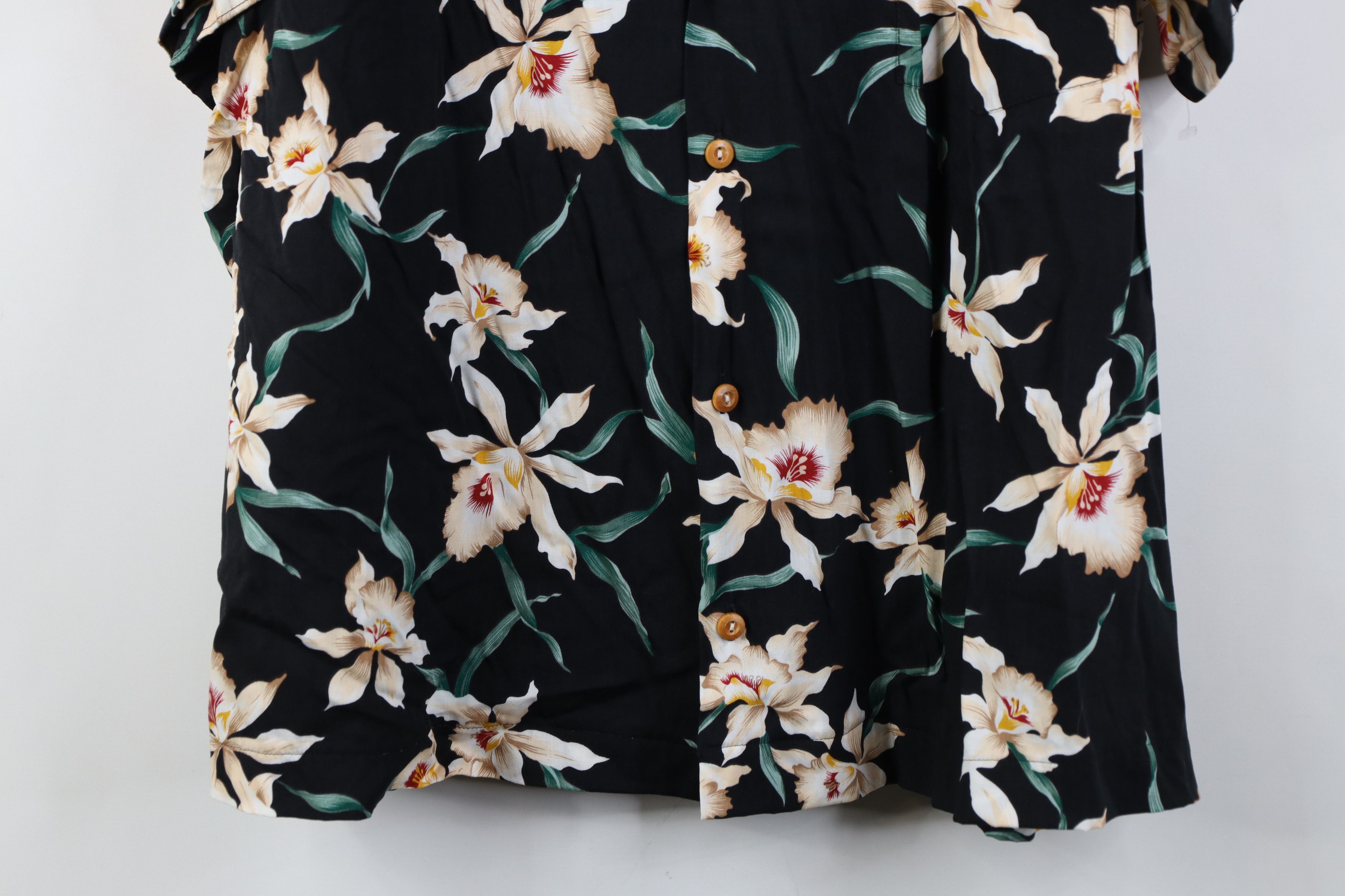 Vintage NOS Vintage 90s Streetwear Flower Hawaiian Button Shirt USA Size US XL / EU 56 / 4 - 3 Thumbnail