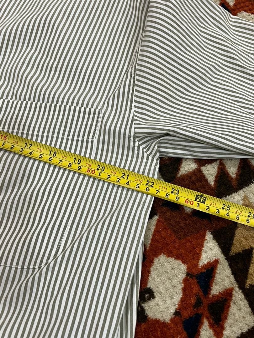 Issey Miyake Vtg Issey Miyake Unsymmetrical Stripes Button Shirt Size US L / EU 52-54 / 3 - 4 Thumbnail