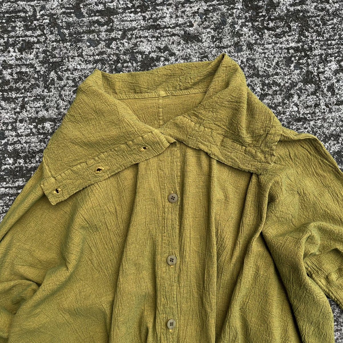 Issey Miyake Issey Miyake ME Textured Convertible Collar Shirt Jacket Size ONE SIZE - 6 Thumbnail