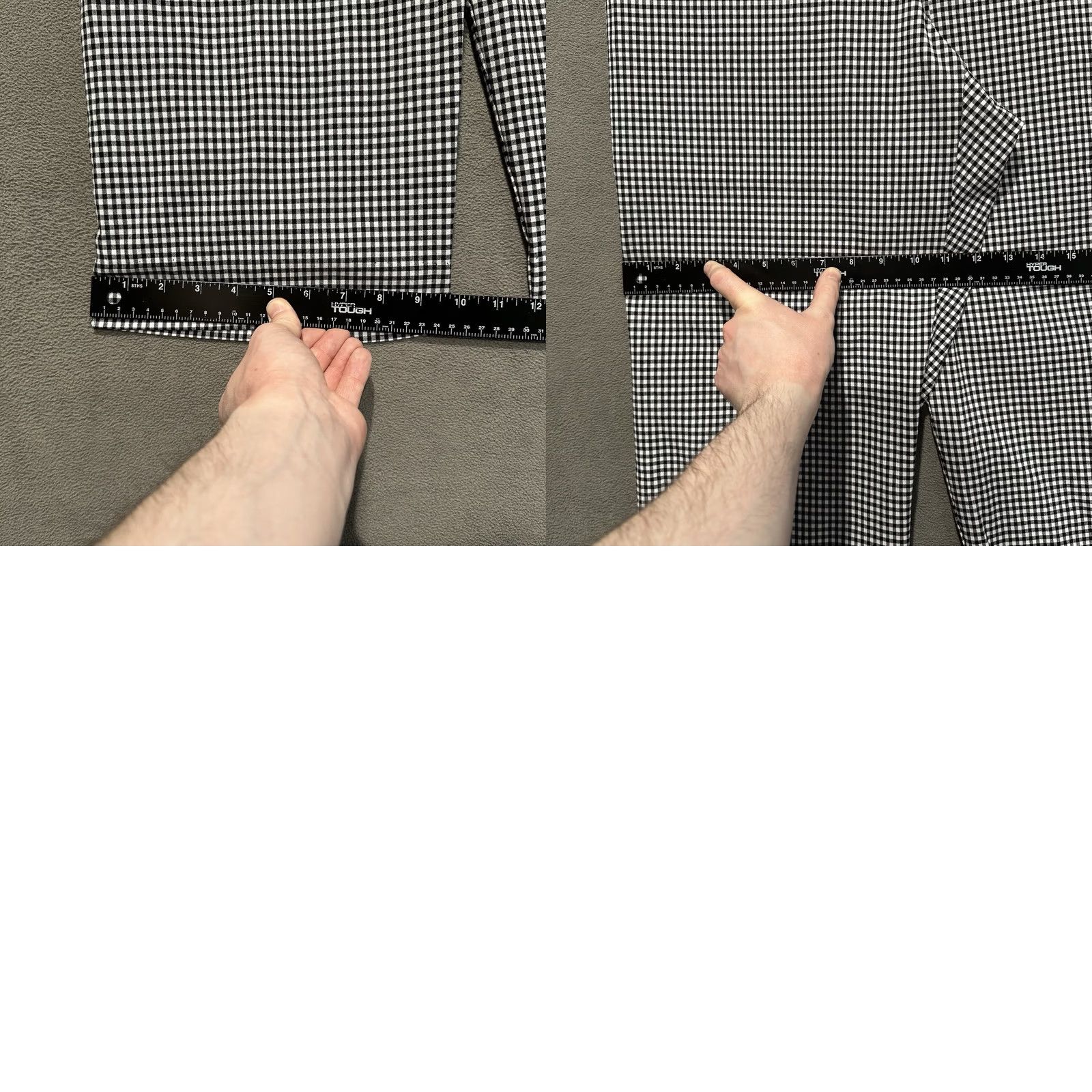 Vintage Alfred Dunner Pants Womens 16 Black Capri White Gingham Elastic Waist Cropped Size 38" / US 16 / IT 52 - 9 Thumbnail