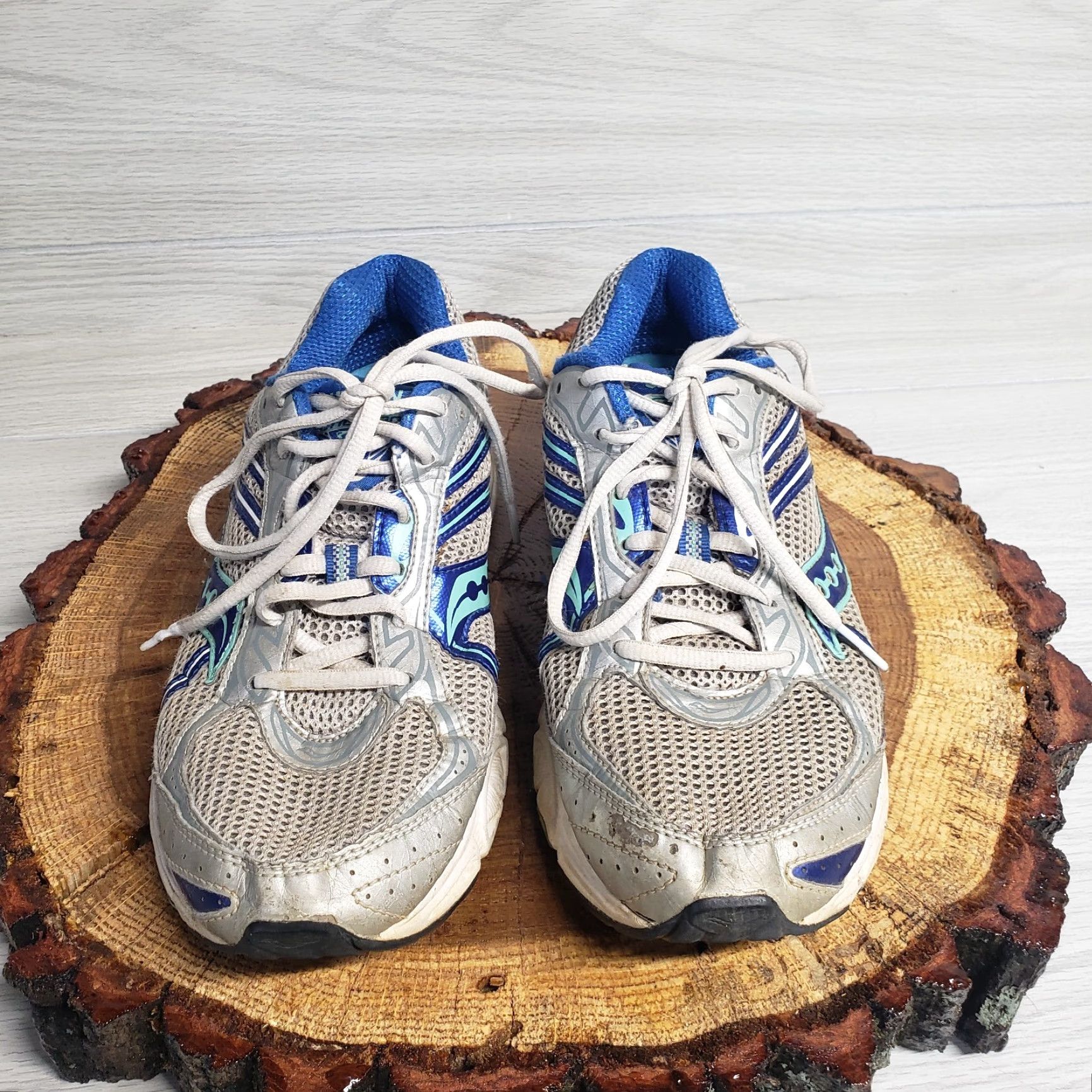 Saucony Saucony Natural Series Running Shoes Gray Blue Low Top Sneakers Women's 8.5 M Size M / US 6-8 / IT 42-44 - 3 Thumbnail