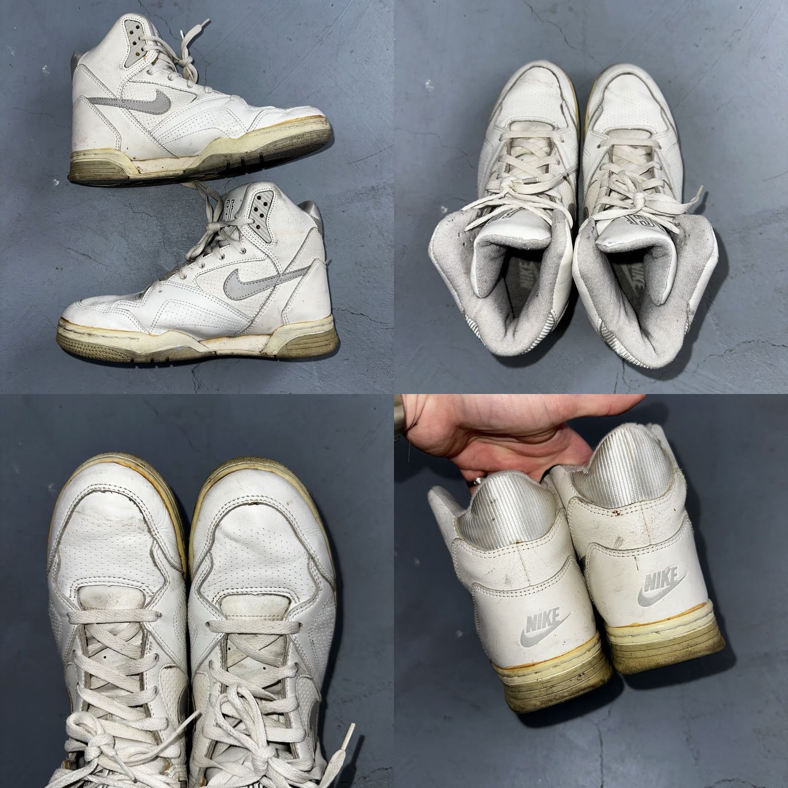 Nike VINTAGE Nike Air Delta Force High Top Sneakers Men’s 8.5 90s White Athletic Sports Size US 9 / EU 42 - 8 Thumbnail