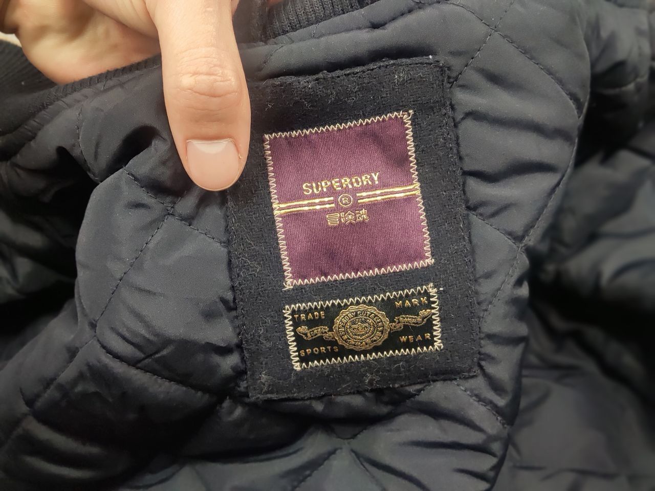 Japanese Brand Superdry Vintage Japan Varsity letterman bomber Wool Jacket Size M / US 6-8 / IT 42-44 - 16 Thumbnail