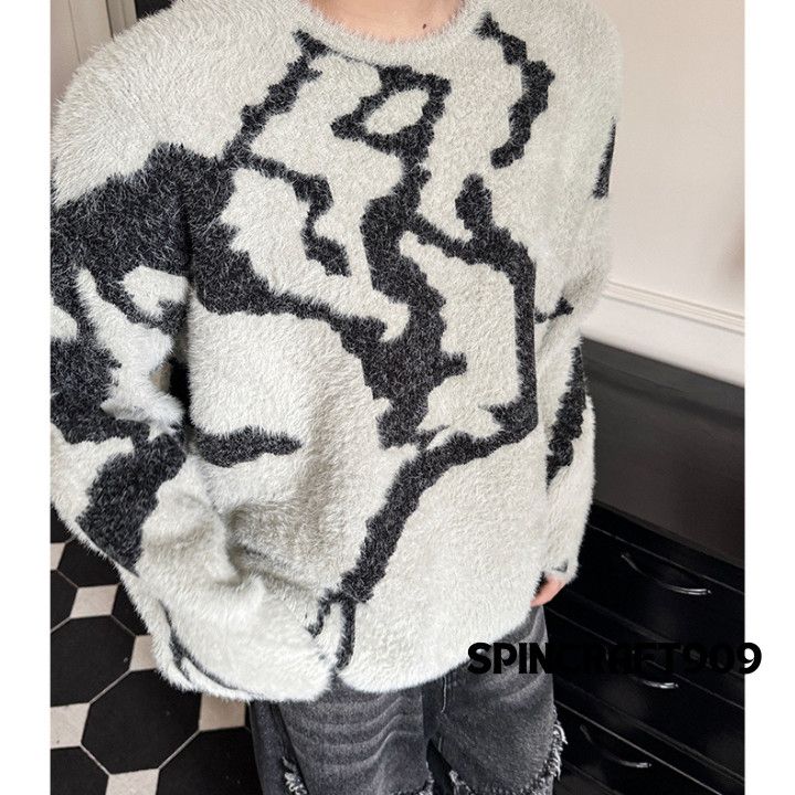 Other Graphic y2k Style Striped Knit Sweater Size US M / EU 48-50 / 2 - 4 Thumbnail