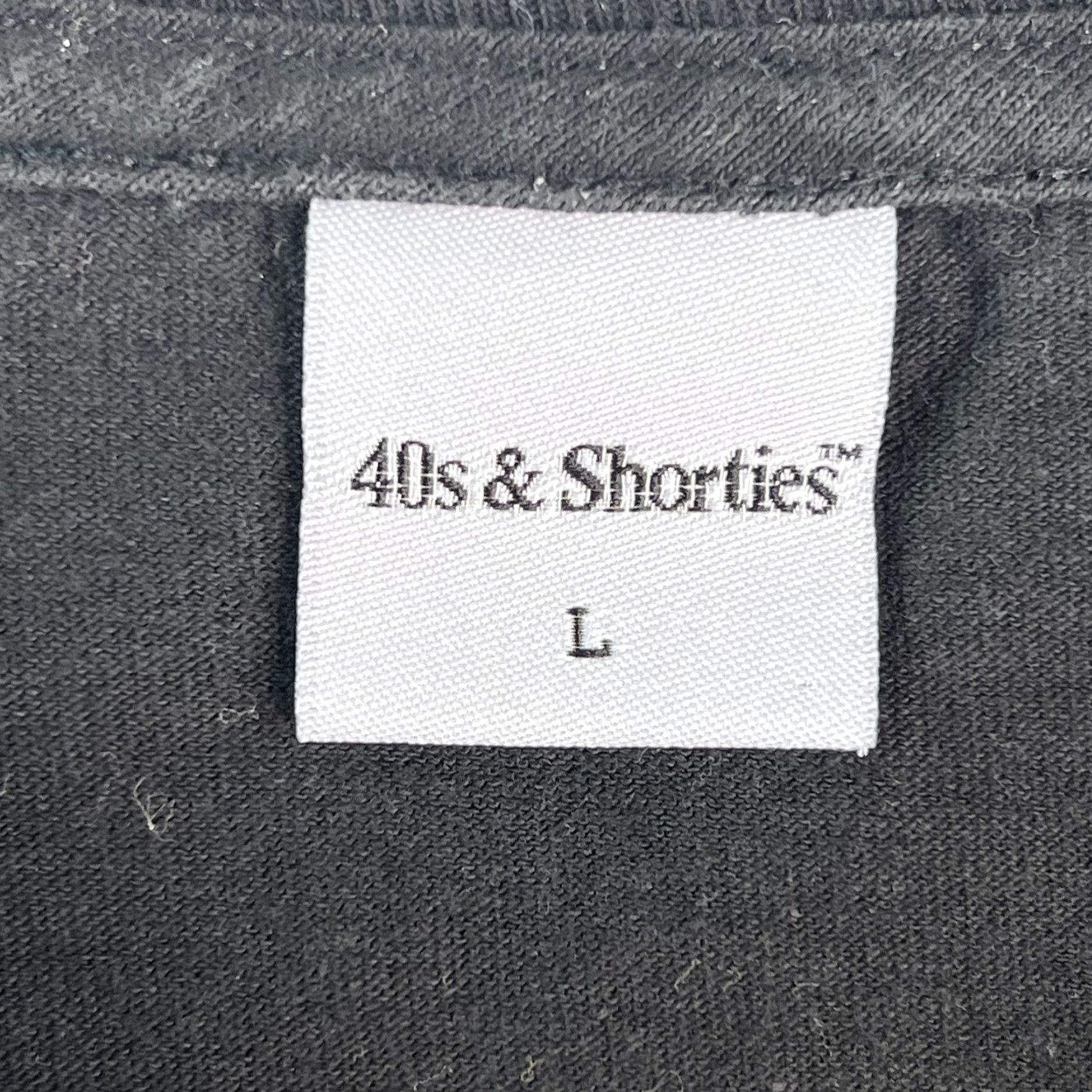 Vintage VINTAGE 40s & Shorties Graphic T-Shirt Mens Black L Crew Neck Short Sleeve Classic Comfort Size US L / EU 52-54 / 3 - 4 Thumbnail