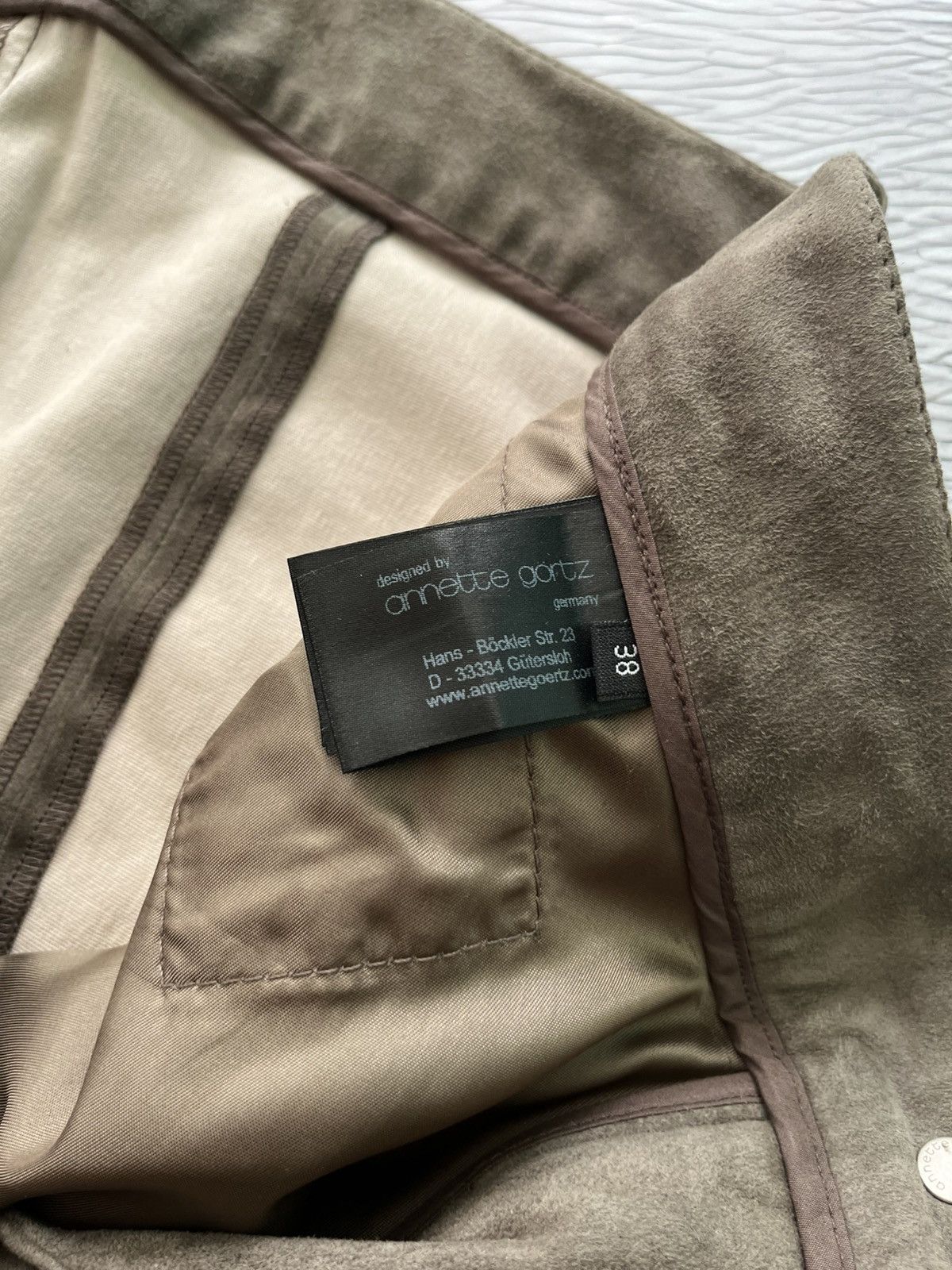 Annette Gortz Annette Gortz Luxury leather Pants Brown Germany Size 26" / US 2 / IT 38 - 10 Thumbnail