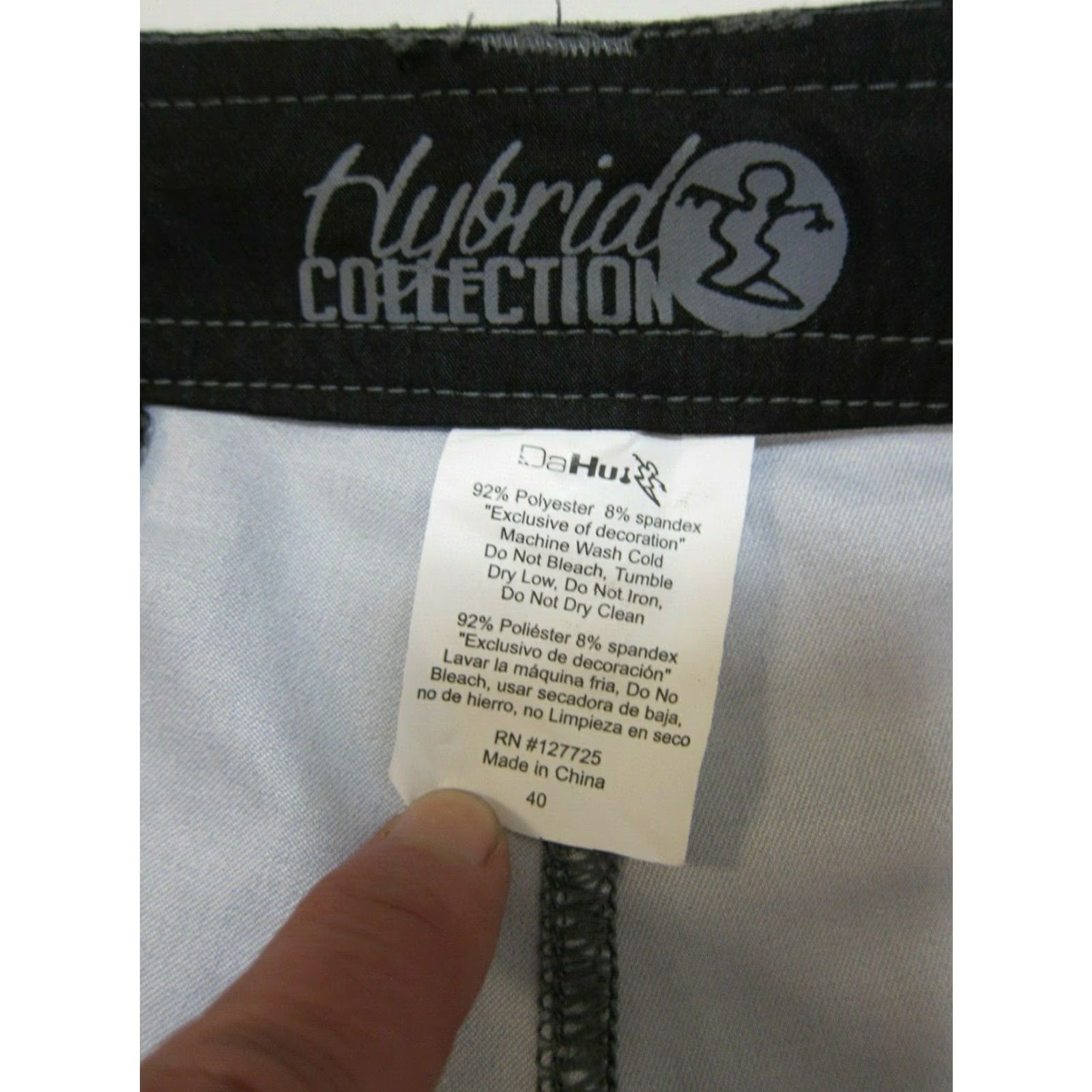 Vintage Da Hui Grey Board Shorts Men 40 Cargo Swim Beach Surf Size US 40 / EU 56 - 3 Thumbnail