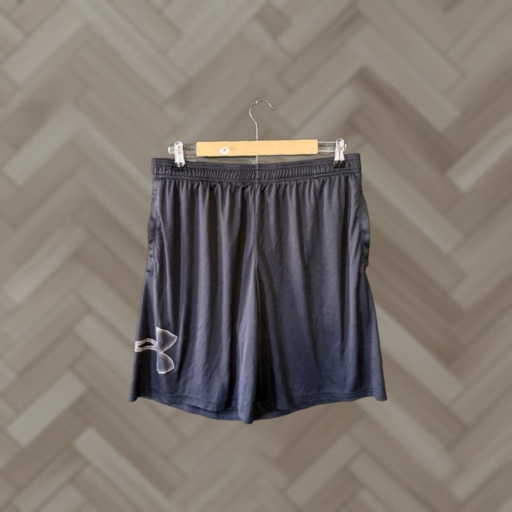 Under Armour Under Armour Athletic Basketball Shorts Mens L Black Drawstring - Activewear, Regular Fit Size US 33 - 1 Thumbnail