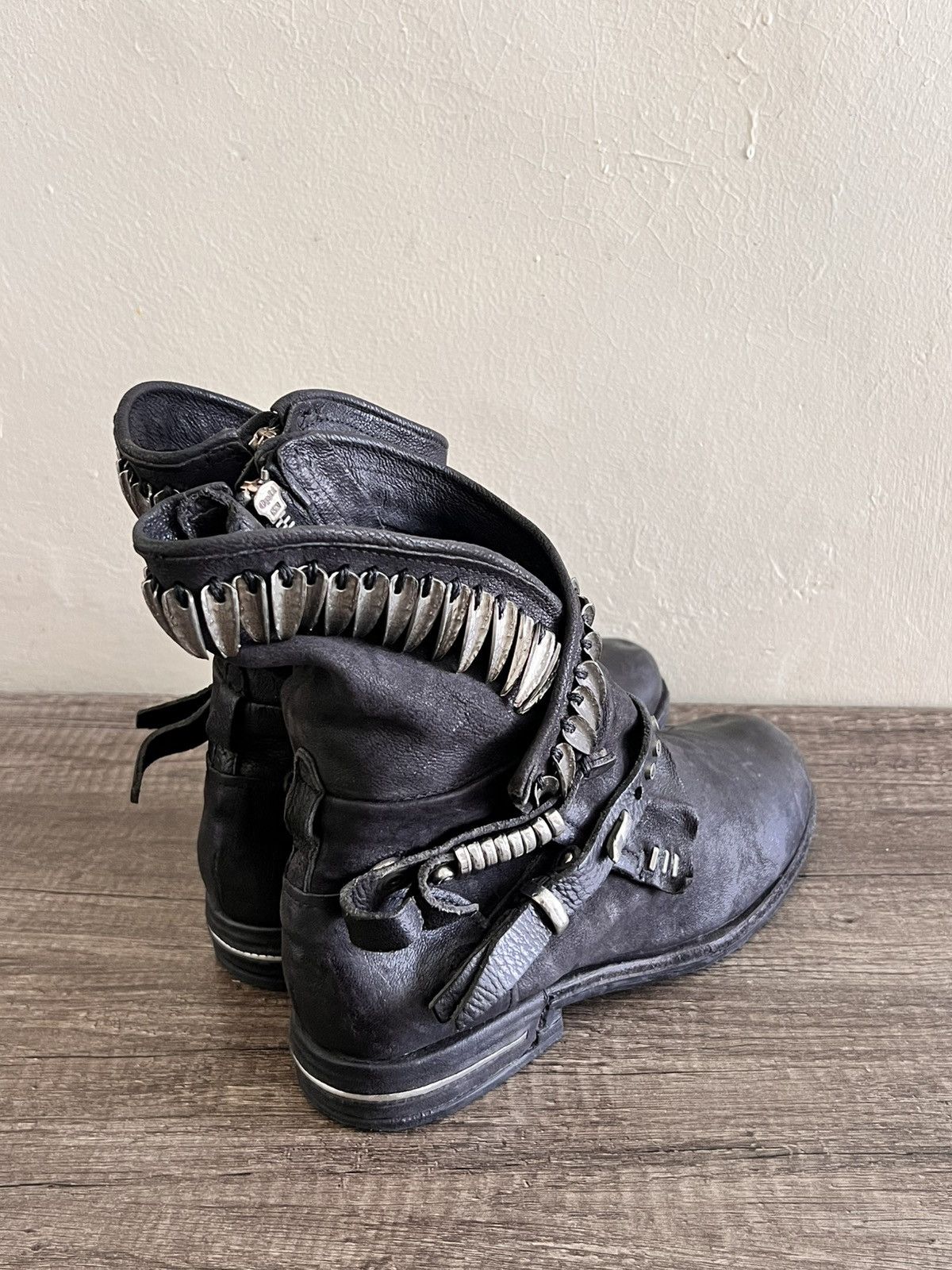 A.S.98 AS98 TOREY LEATHER ANKLE BOOTS Size US 10 / IT 40 - 3 Thumbnail