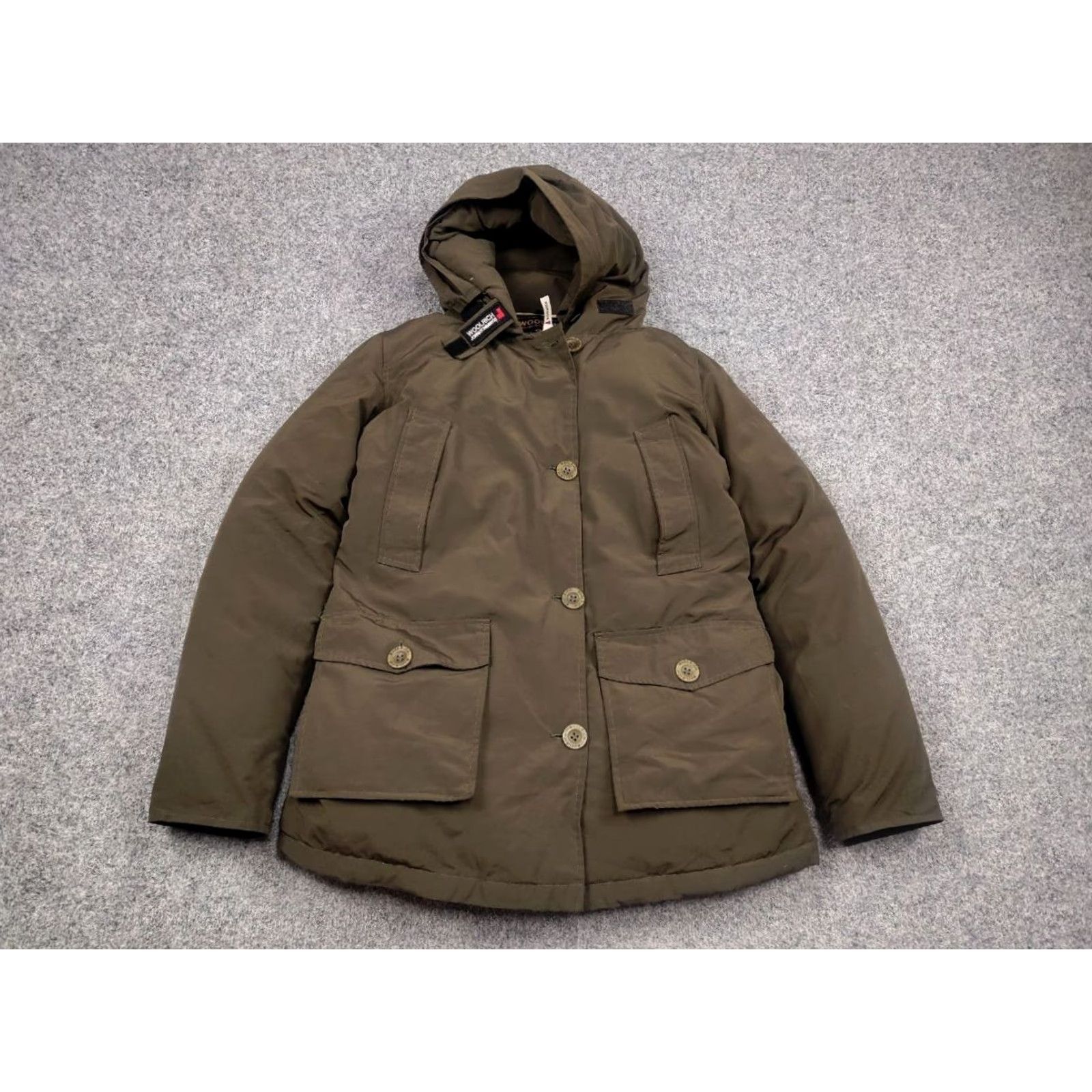 Vintage Woolrich Arctic Parka Womens Jacket Down Hooded 4 Pocket Nylon Shell Green Winter Mid-Length 3 in 1? Size M / US 6-8 / IT 42-44 - 5 Thumbnail