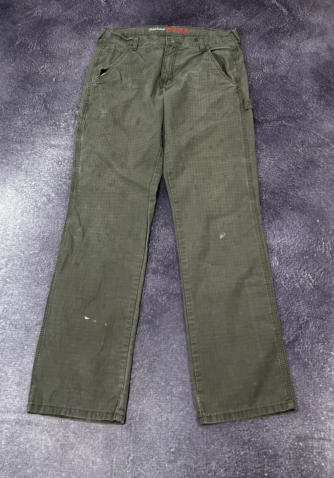 Dickies × Vintage Vintage Dickies Y2K Olive Work Hype Baggy Pants Size US 34 / EU 50 - 2 Thumbnail