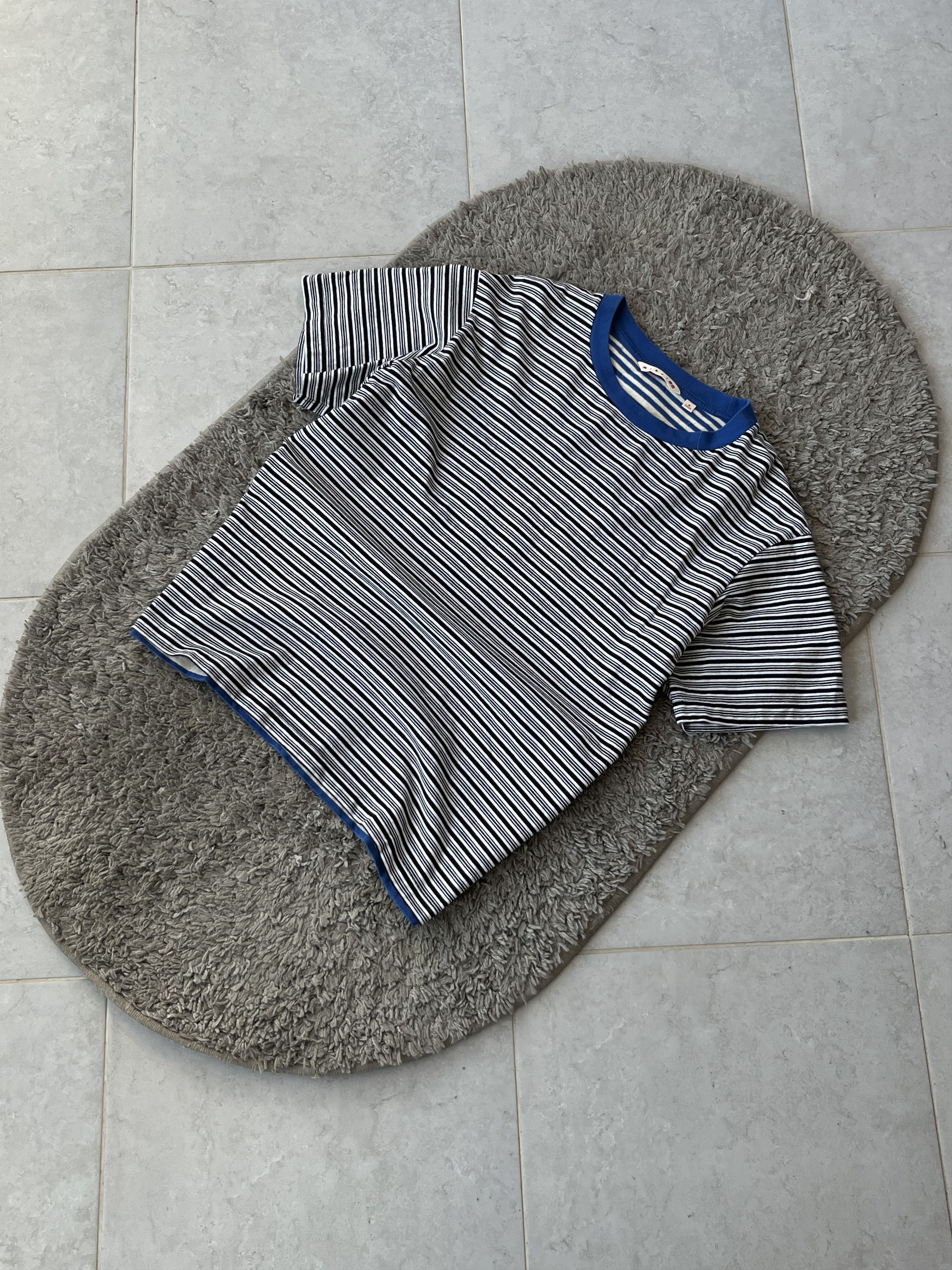 Marni MARNI x H&M Striped T-shirt Relaxed Fit White Color size M Size US M / EU 48-50 / 2 - 2 Thumbnail