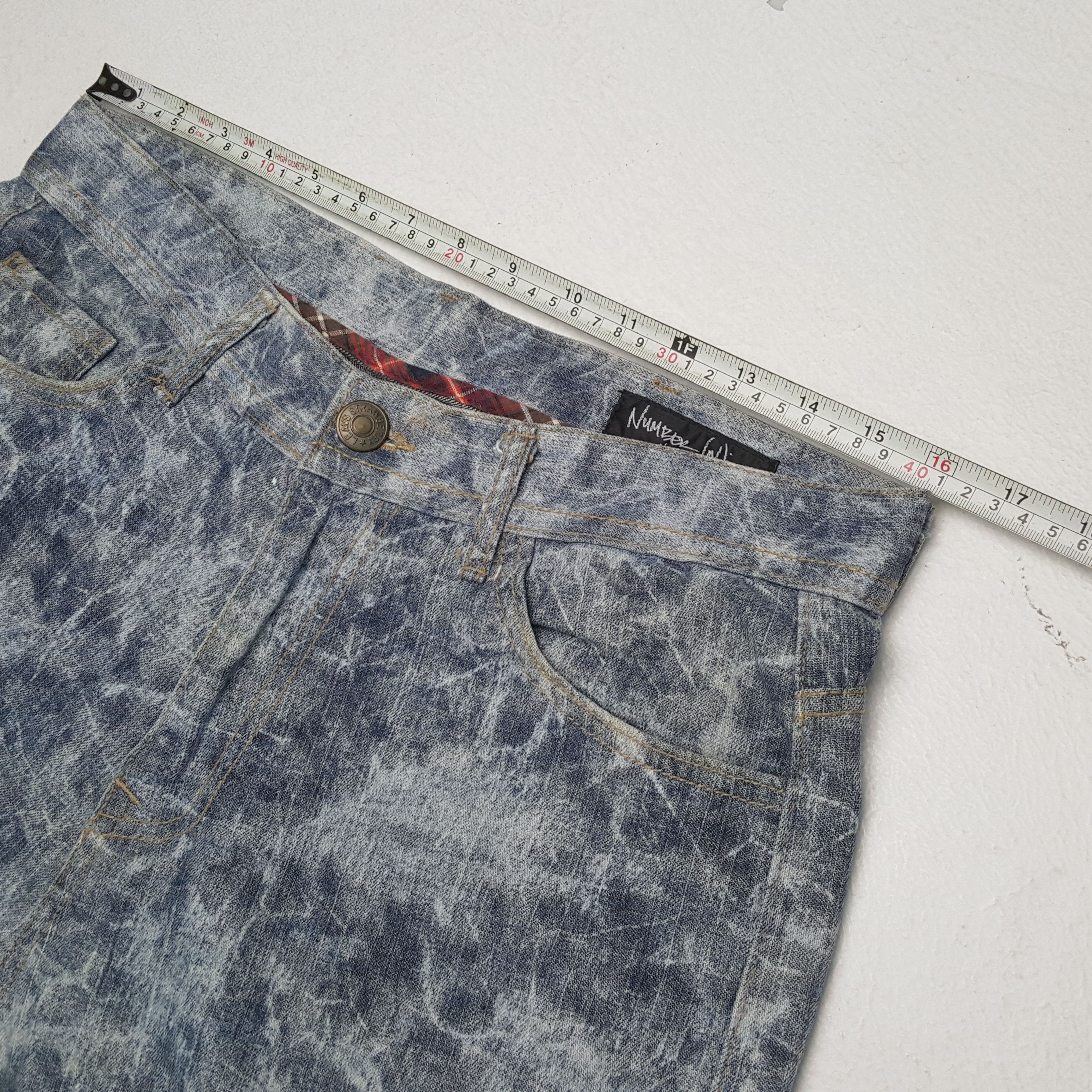 Number (N)ine NUMBER (N)INE Japanese Brand Fashion Design Style Jeans Size US 32 / EU 48 - 7 Thumbnail