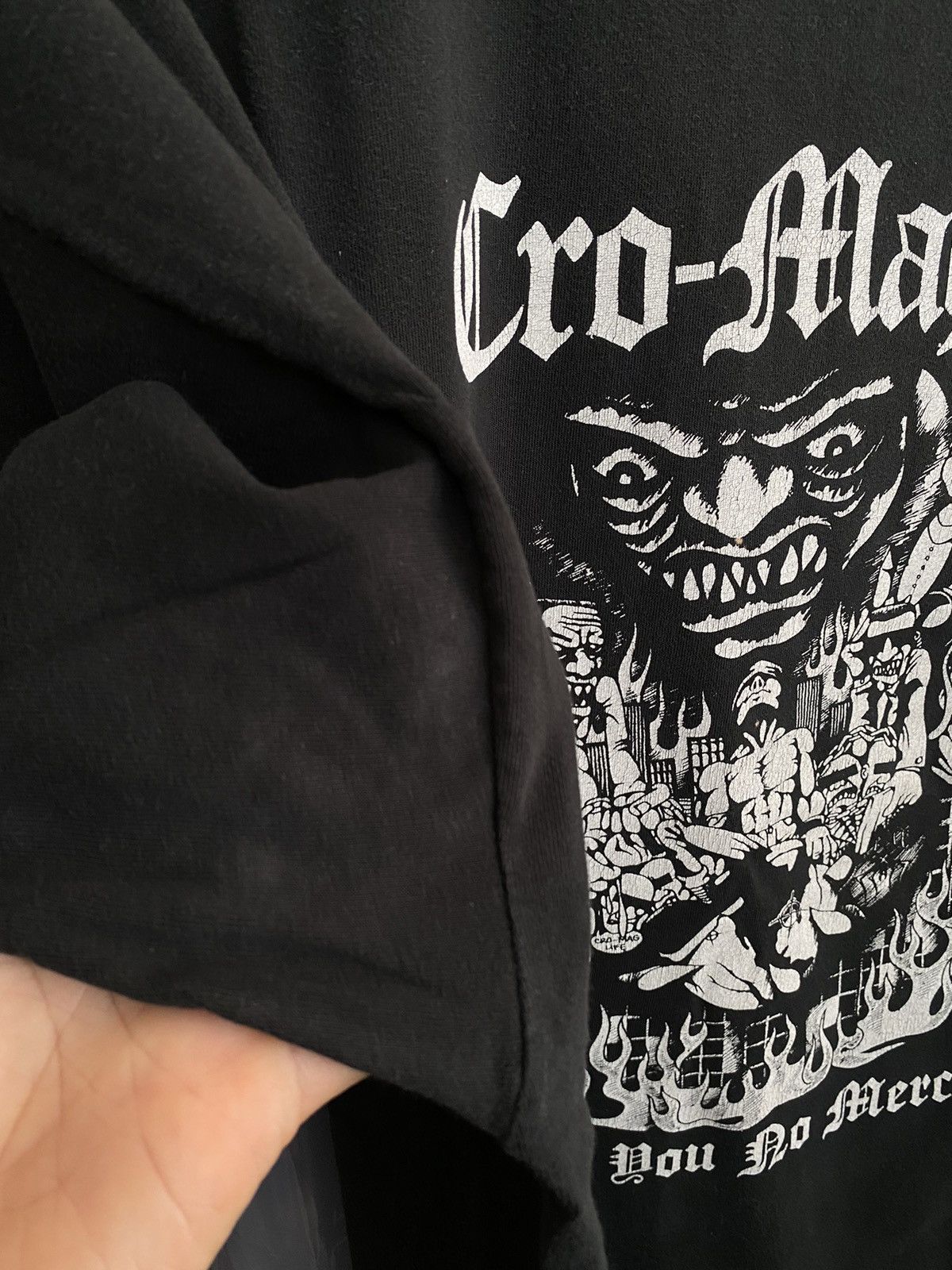 Band Tees × Vintage Cro-Mags " Show you no mercy " 2006 Vintage Shirt Size US XXL / EU 58 / 5 - 5 Thumbnail