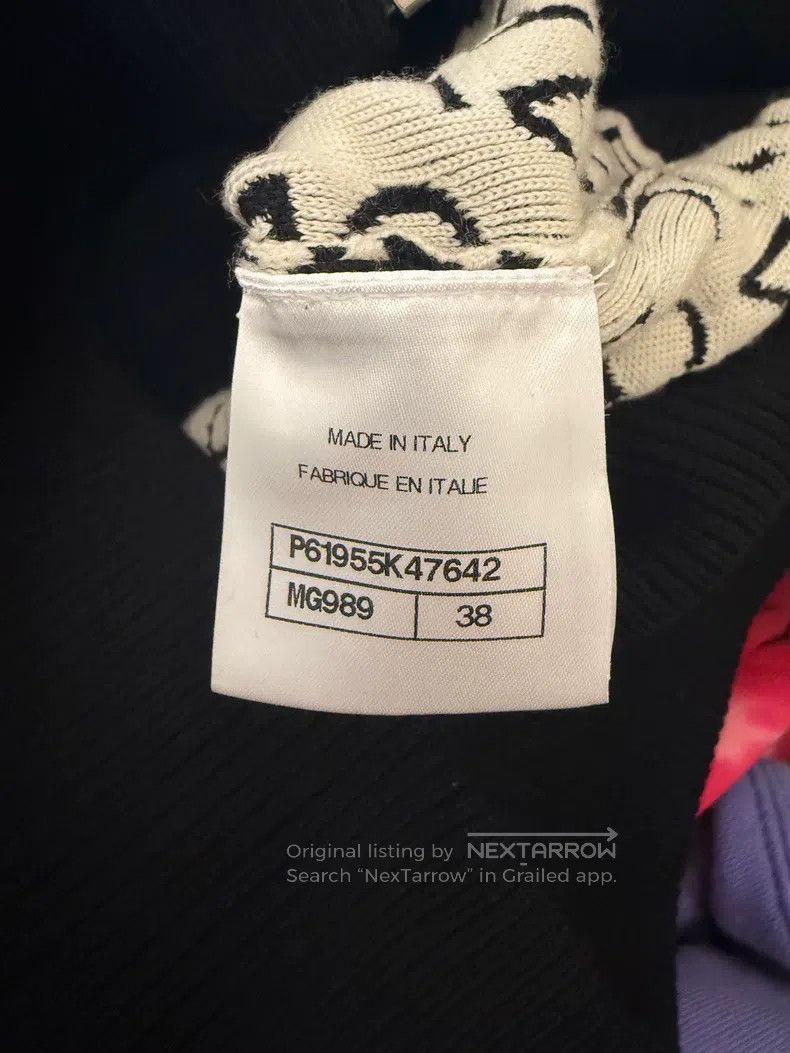 Chanel Chanel Black and white full-print knitted zipper jacket Size XS / US 0-2 / IT 36-38 - 4 Thumbnail