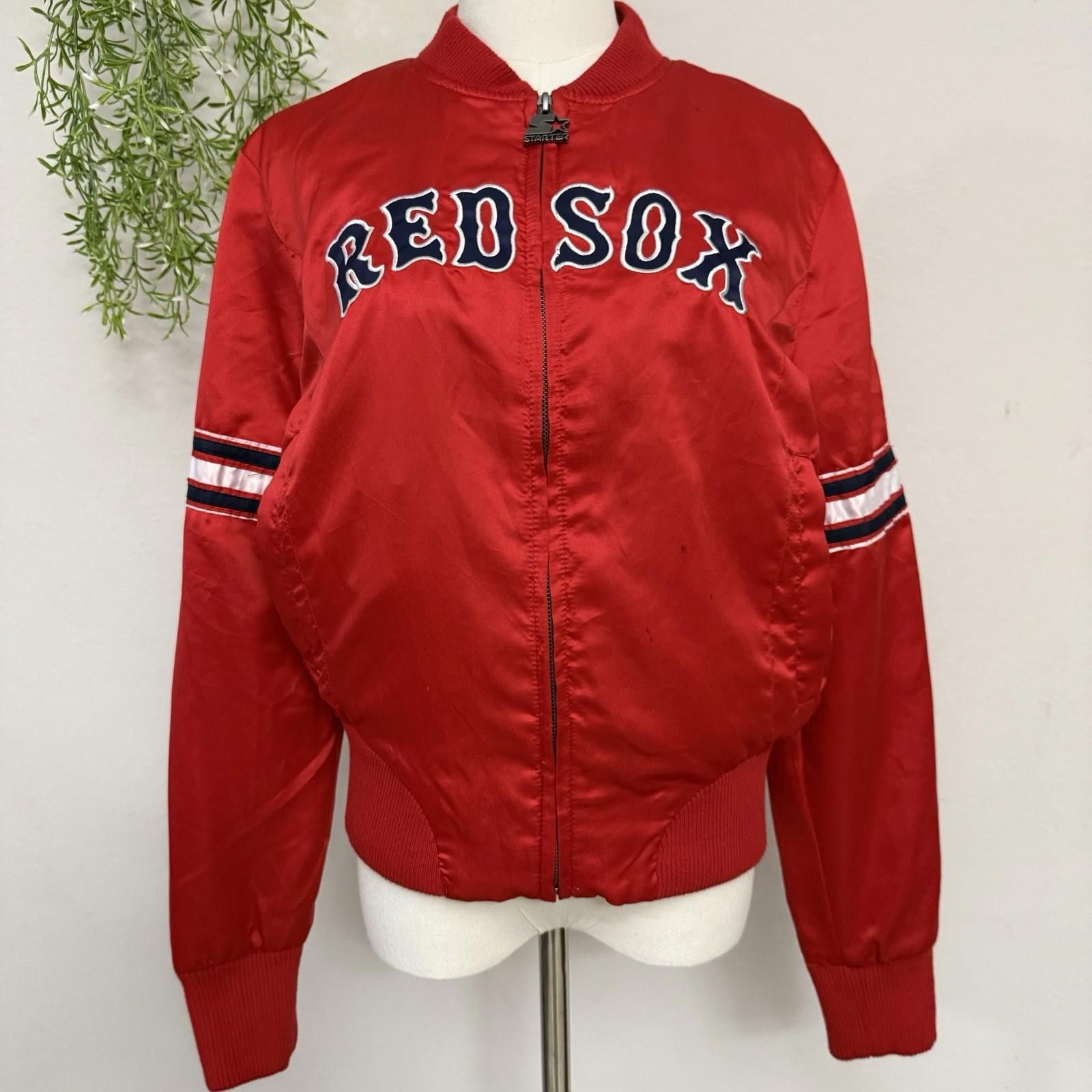 Starter Red Sox Starter Bomber Jacket Womens Large Size L / US 10 / IT 46 - 1 Thumbnail